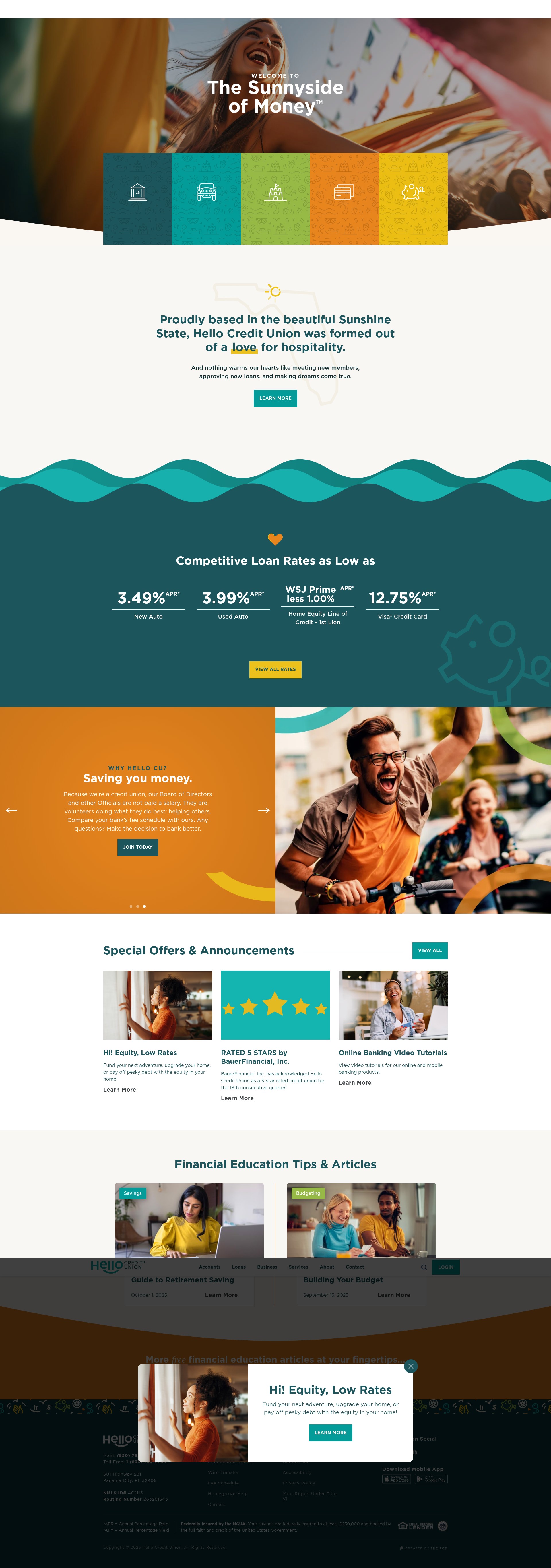 Screenshot of hellocu.com