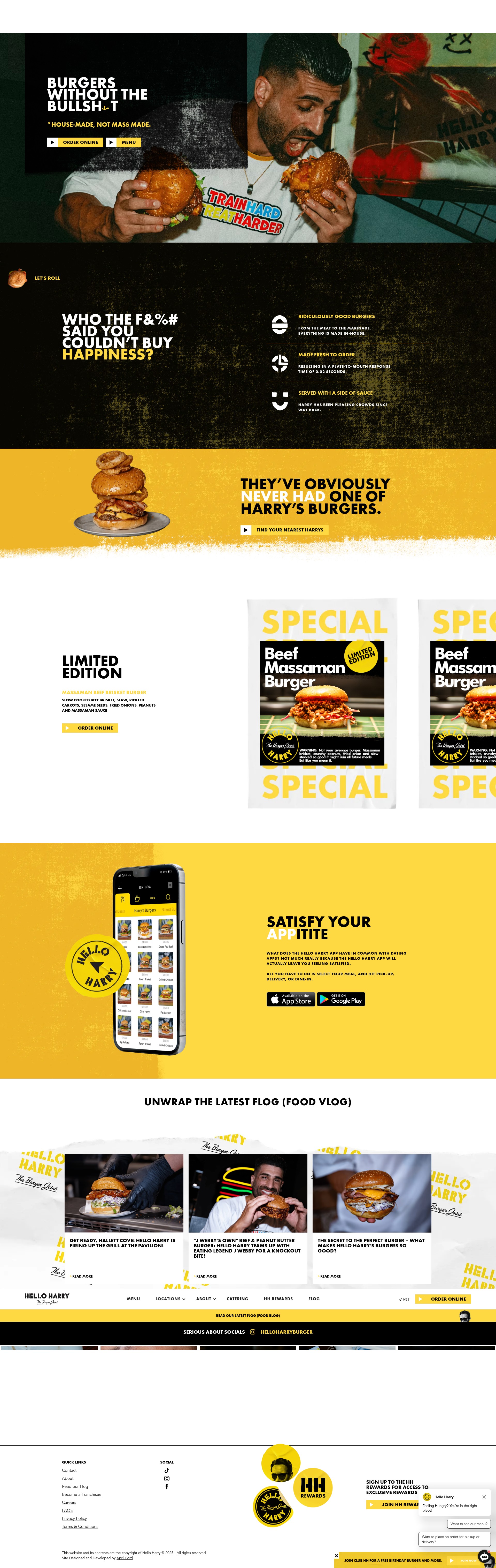 Screenshot of helloharry.com.au