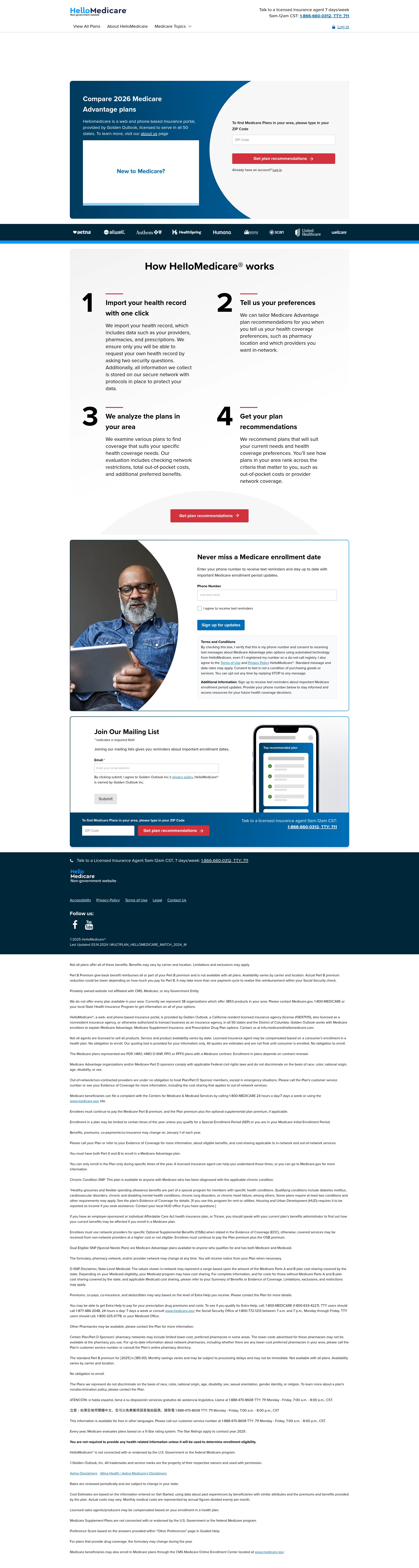 Screenshot of hellomedicare.com