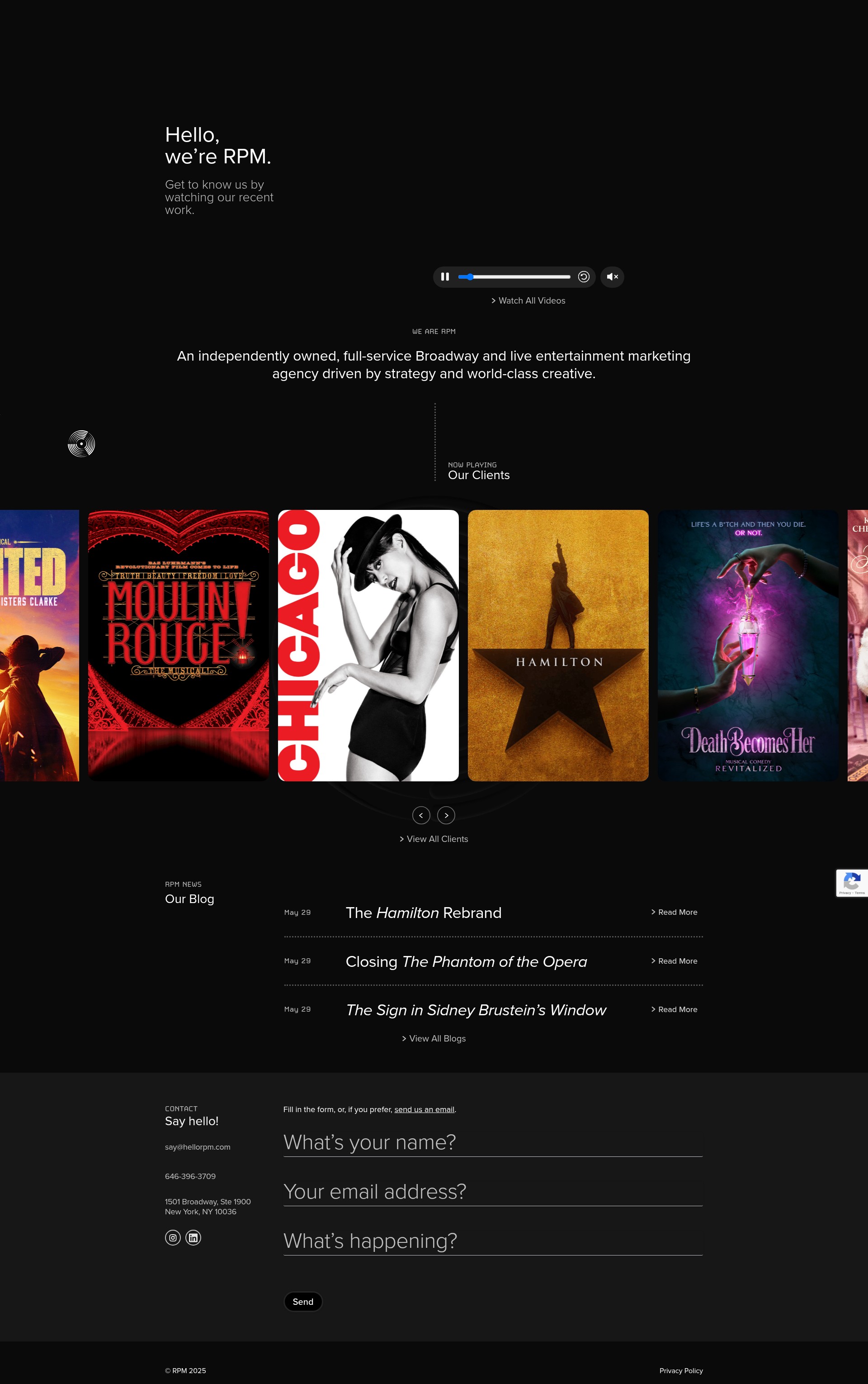 Screenshot of hellorpm.com