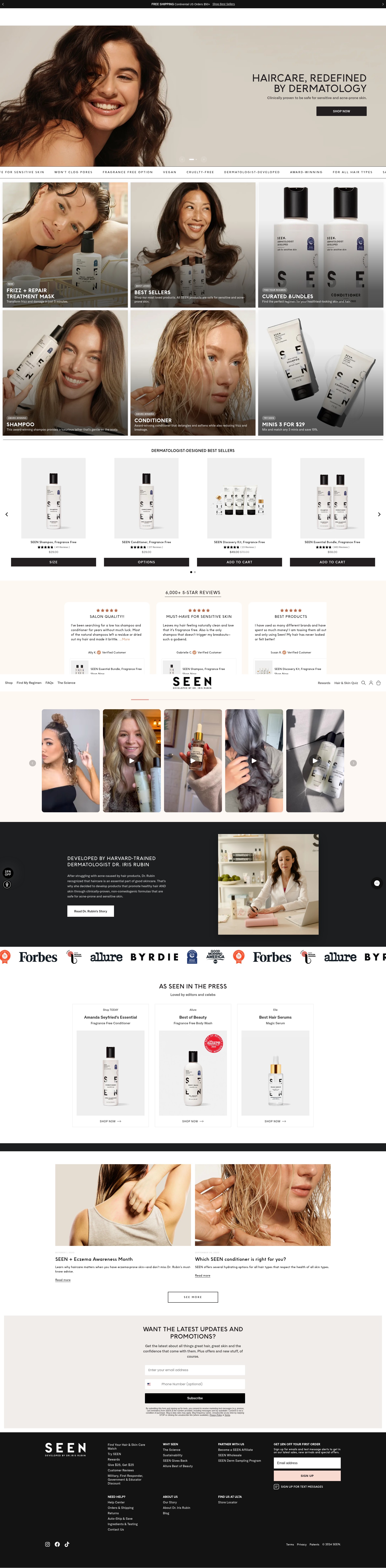 Screenshot of helloseen.com