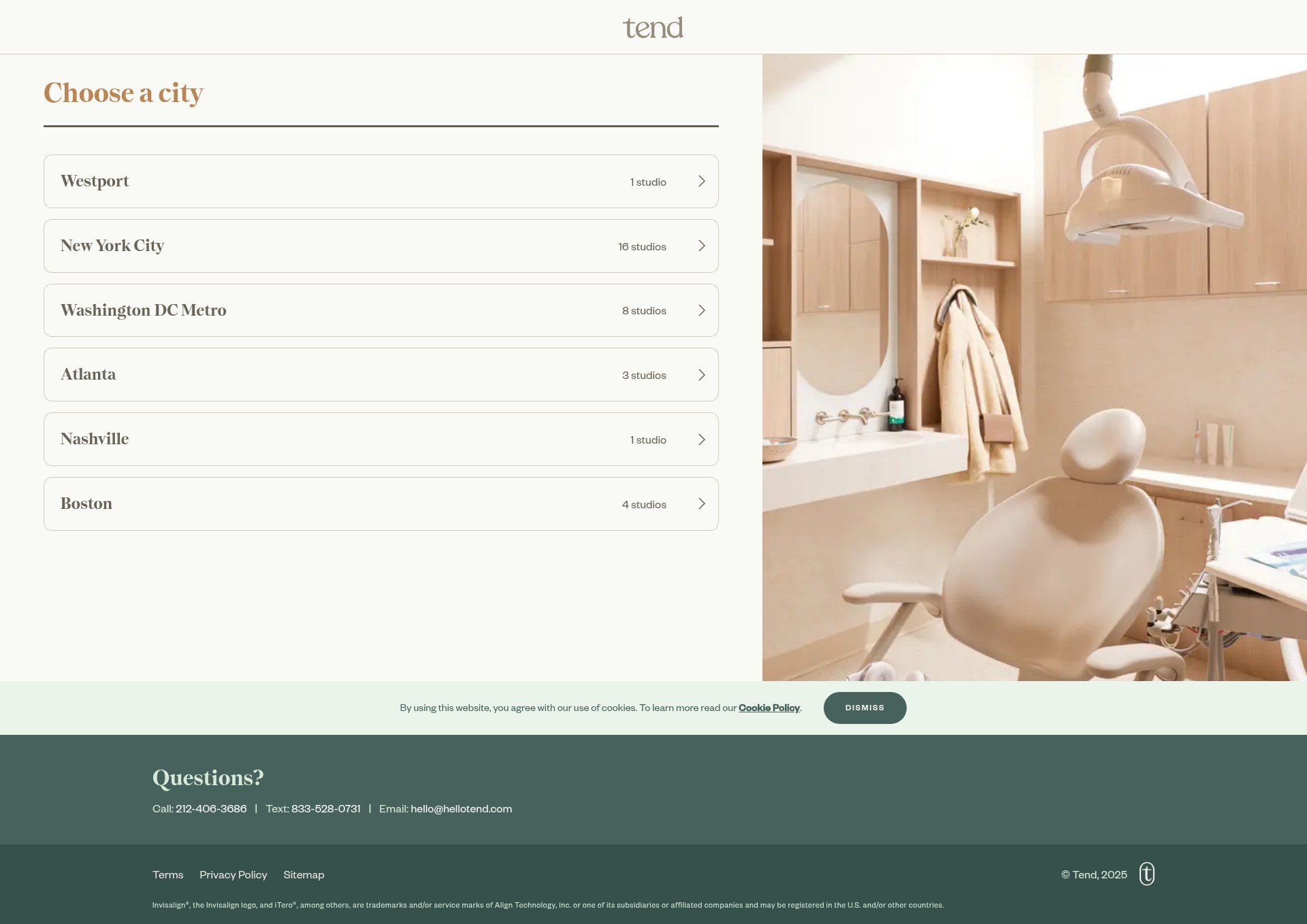 Screenshot of hellotend.com