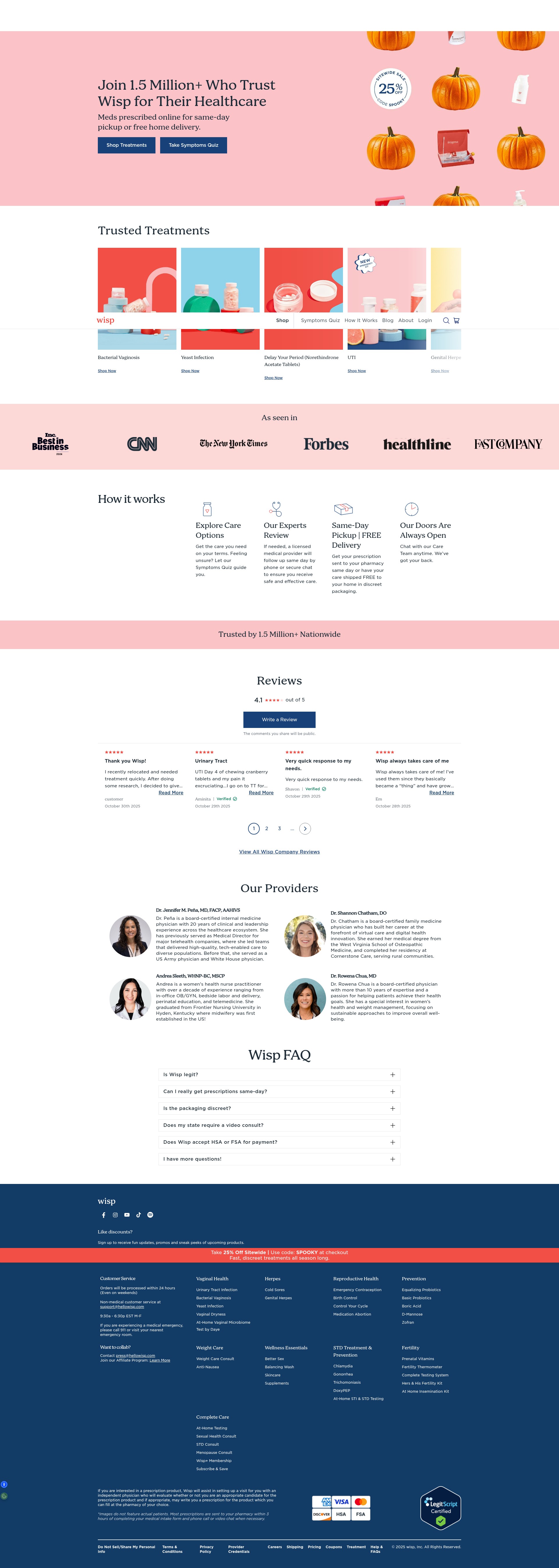 Screenshot of hellowisp.com