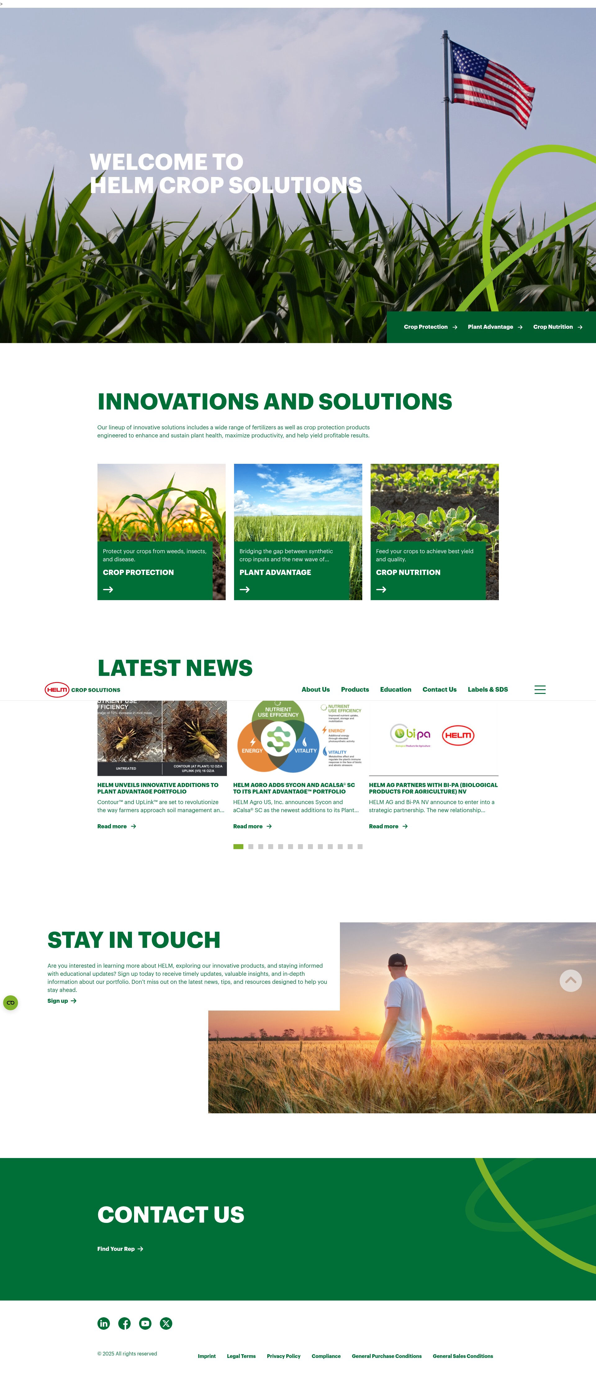 Screenshot of helmcrop.com