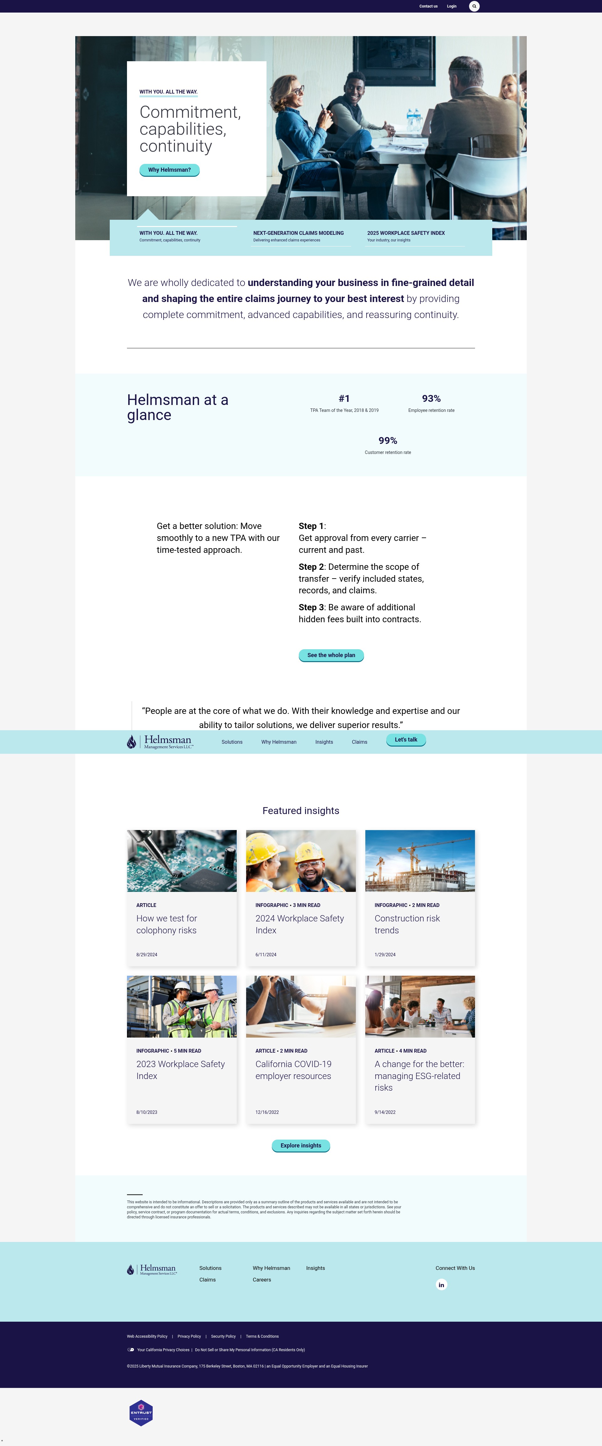 Screenshot of helmsmantpa.com
