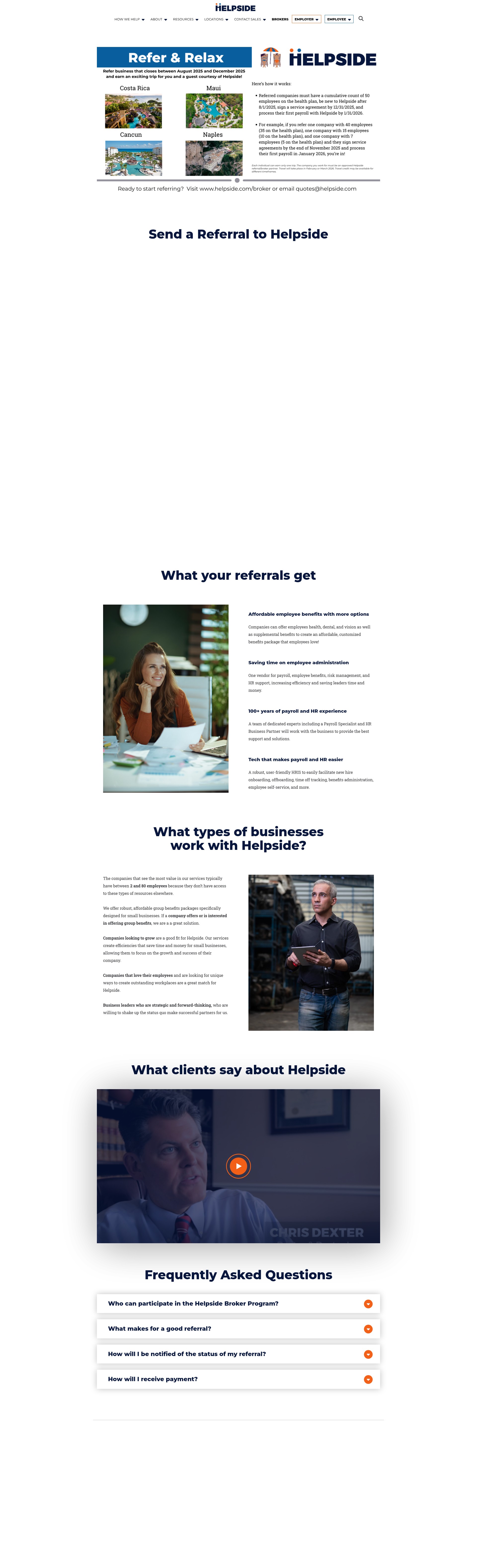 Screenshot of helpside.com
