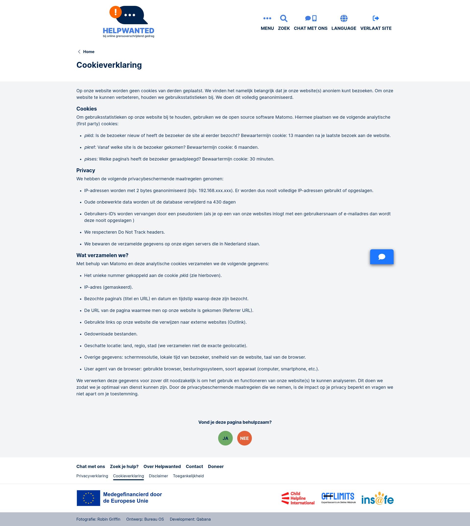 Screenshot of helpwanted.nl