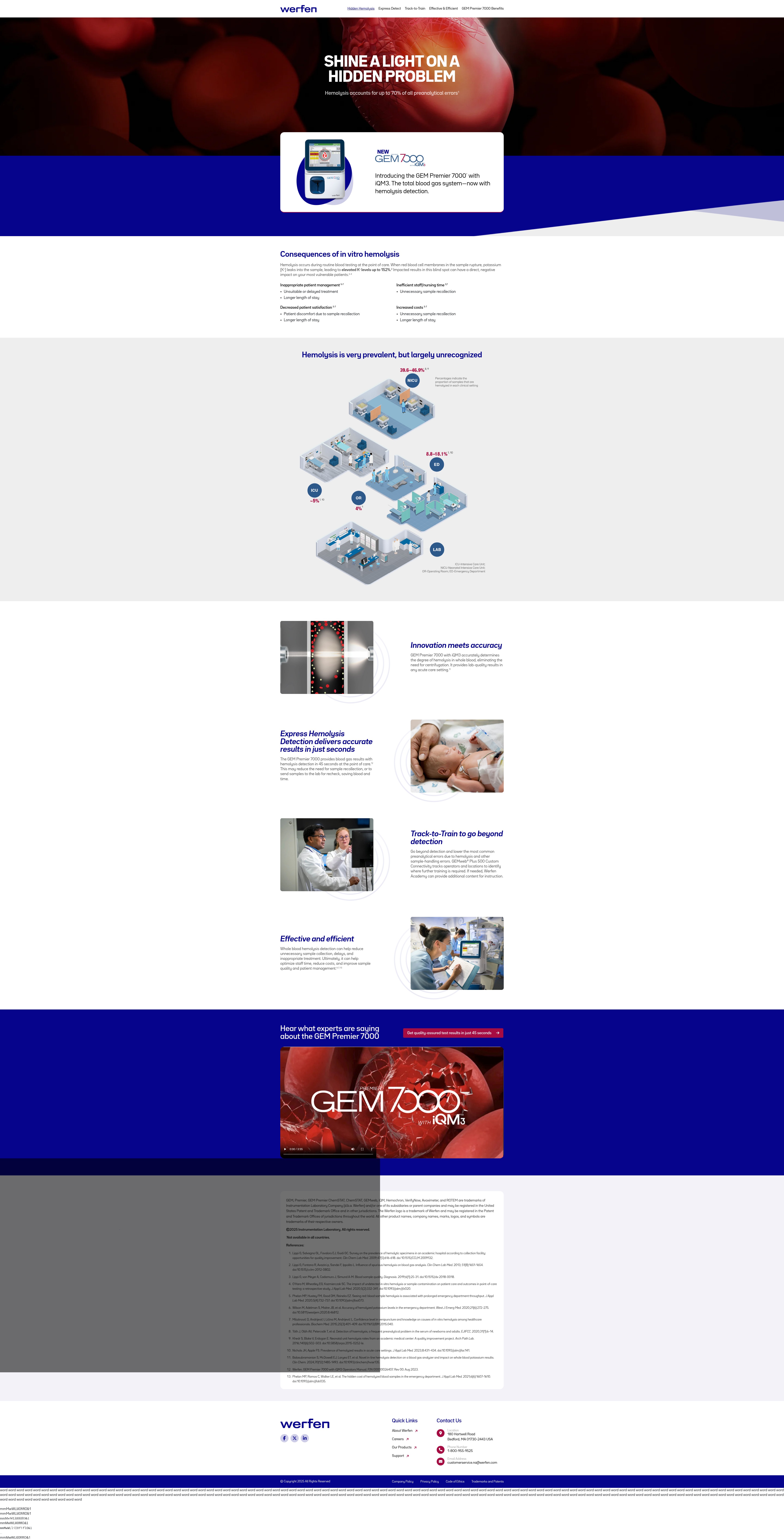 Screenshot of hemolysisdetection.werfen.com