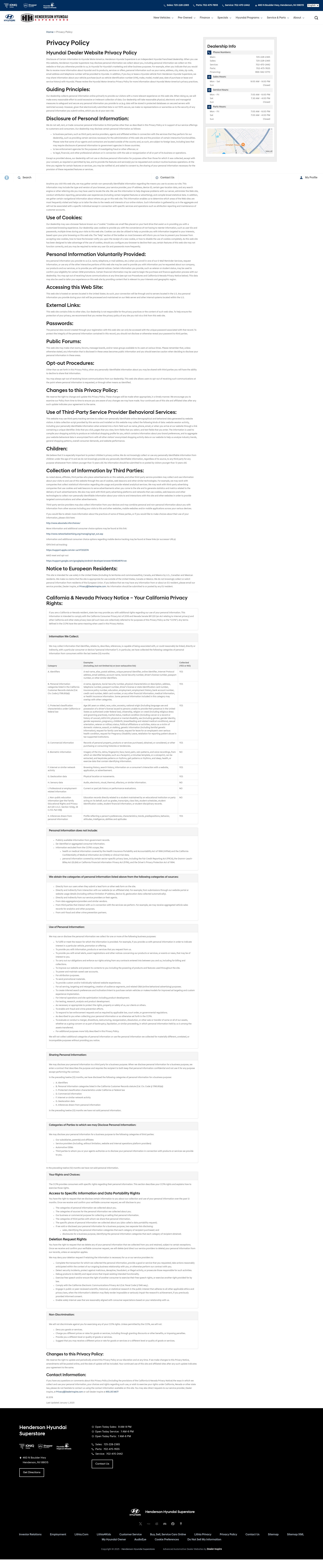 Screenshot of hendersonhyundai.com