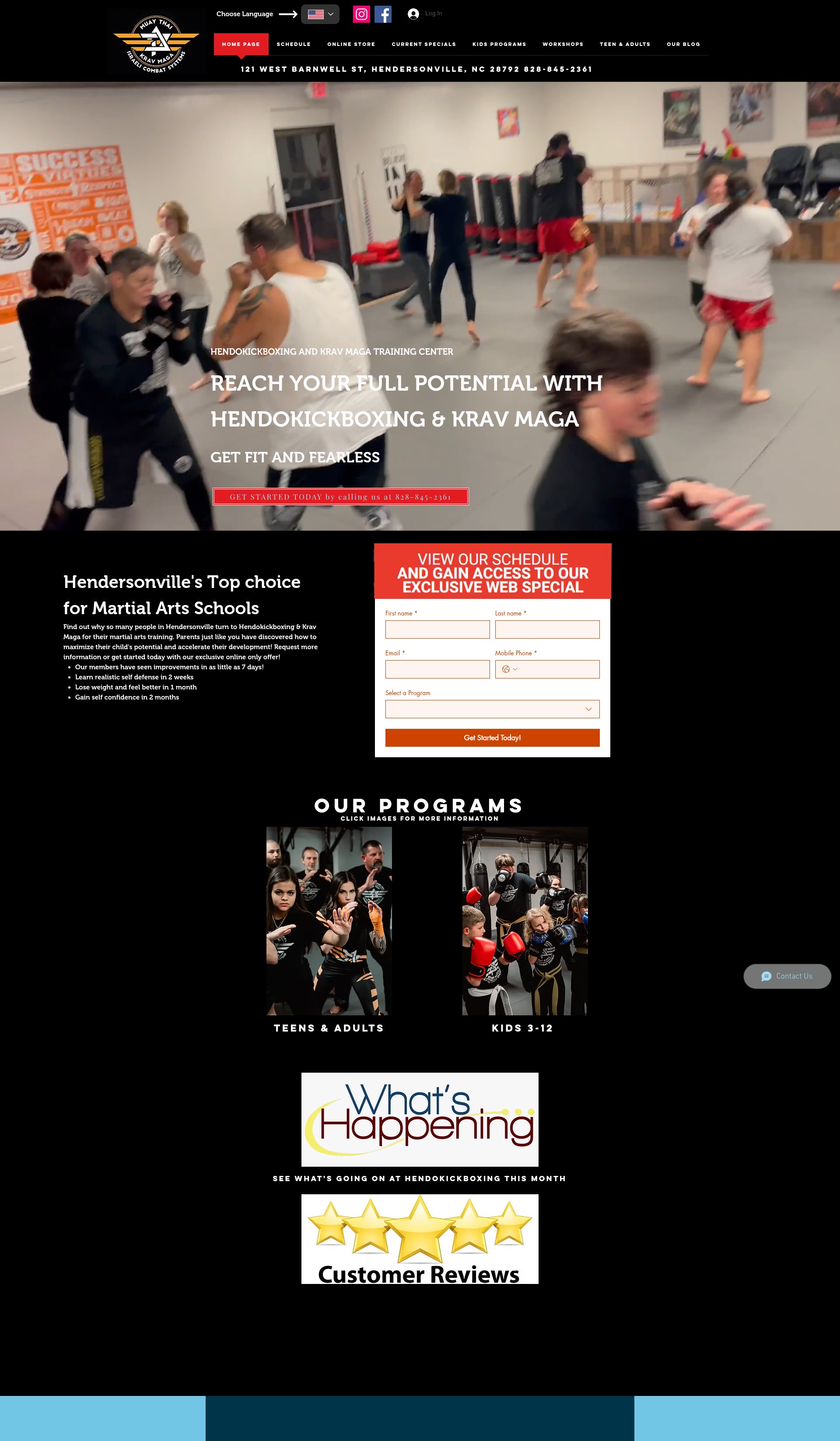 Screenshot of hendokickboxing.com
