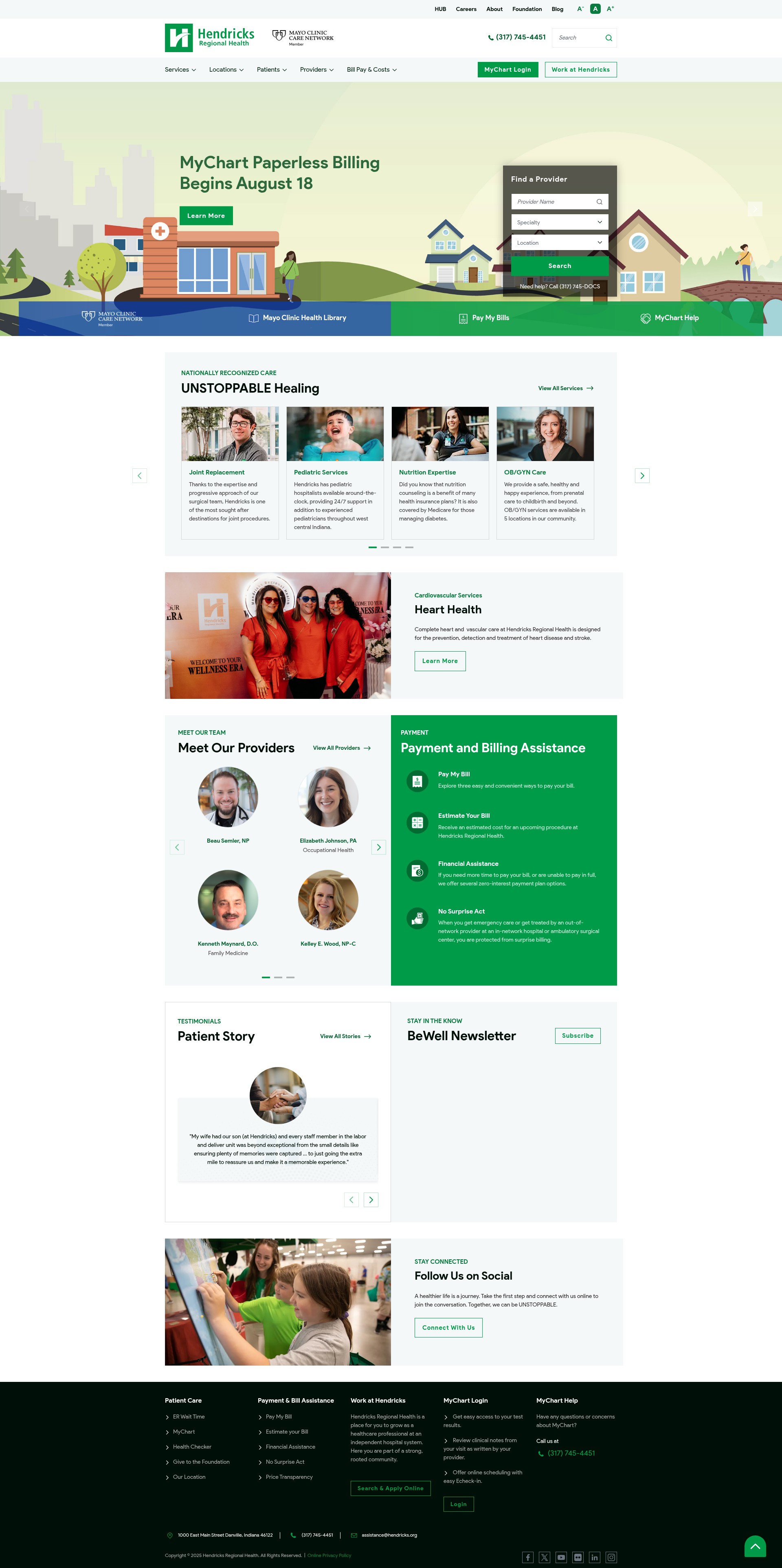 Screenshot of hendricks.org