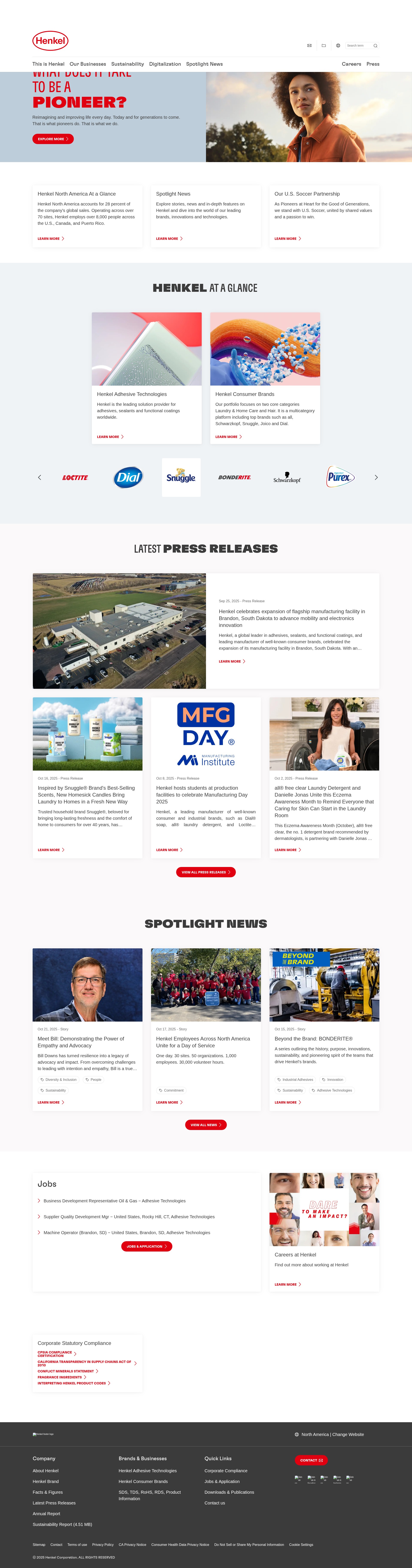 Screenshot of henkel-northamerica.com