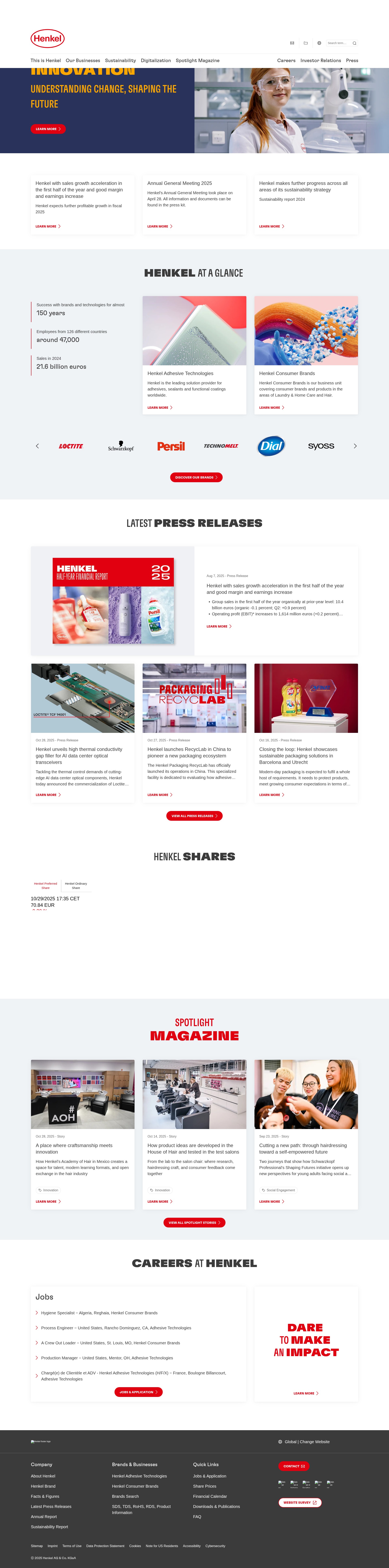 Screenshot of henkel.com