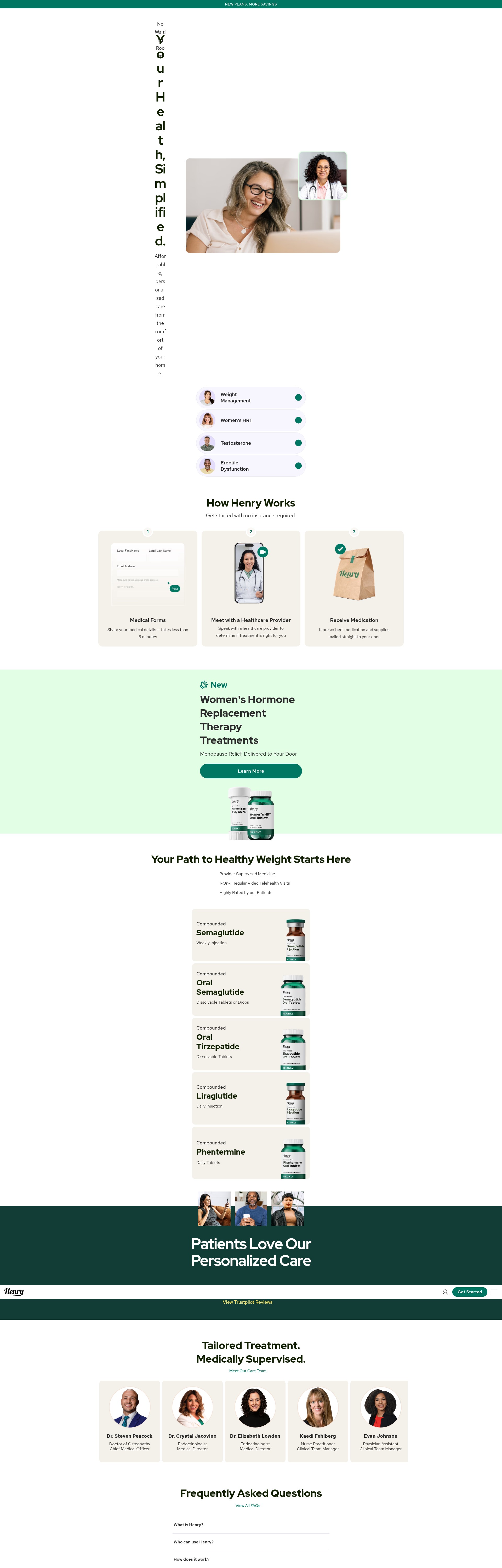 Screenshot of henrymeds.com