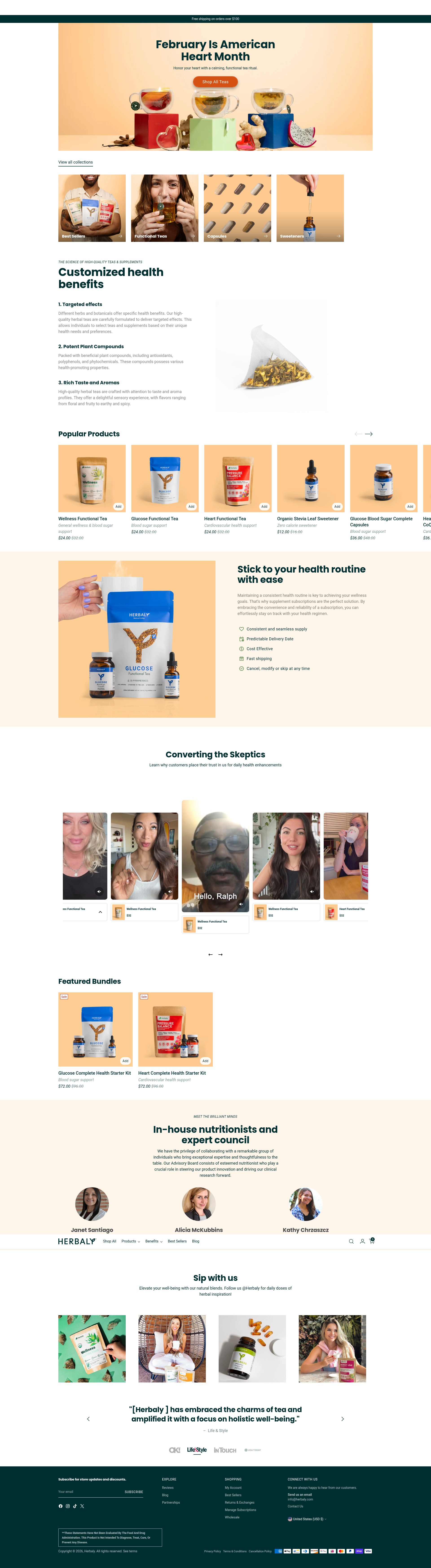 Screenshot of herbaly.com