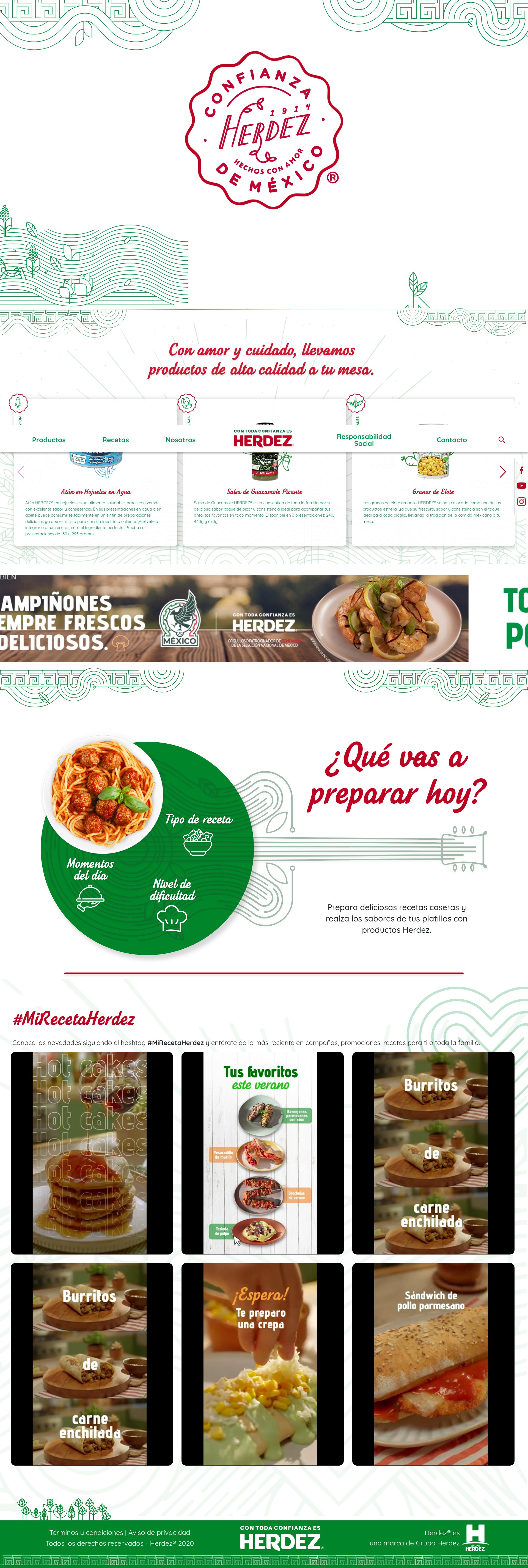 Screenshot of herdez.com.mx