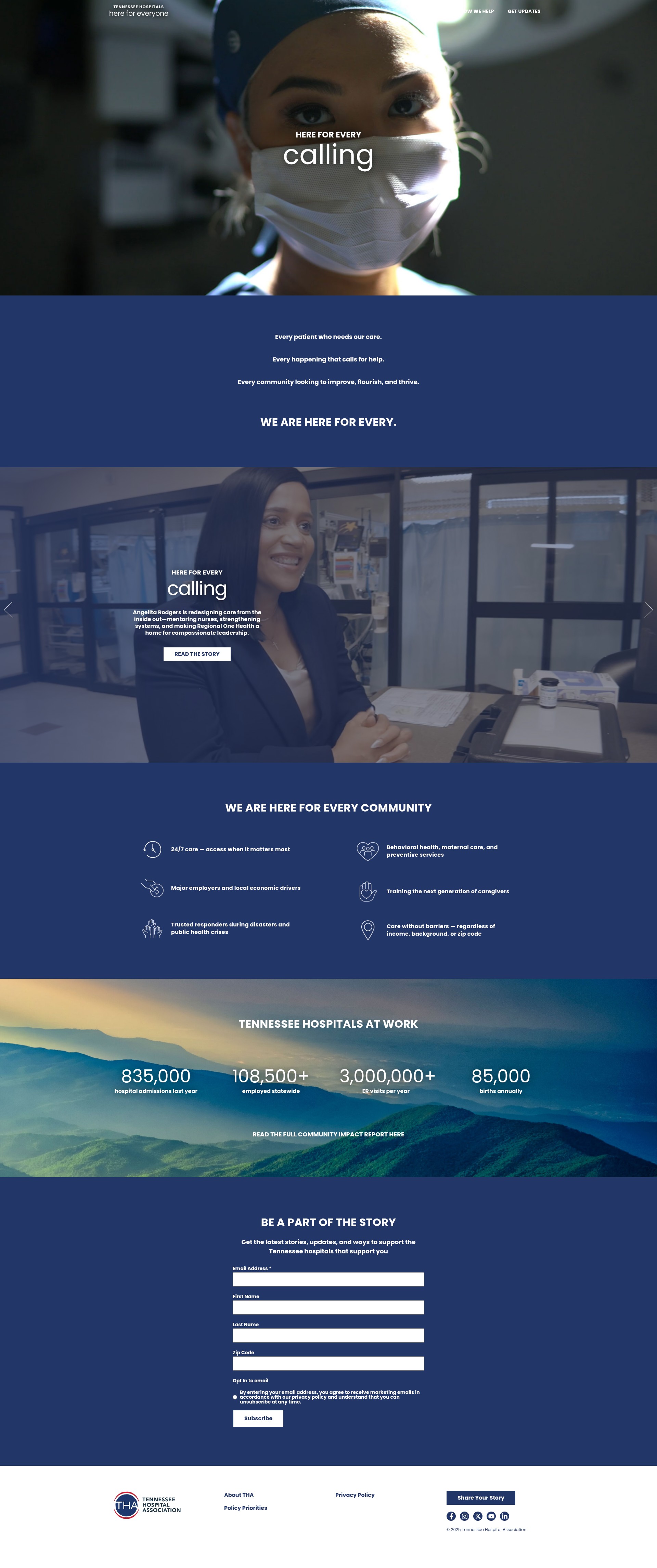 Screenshot of hereforevery.org
