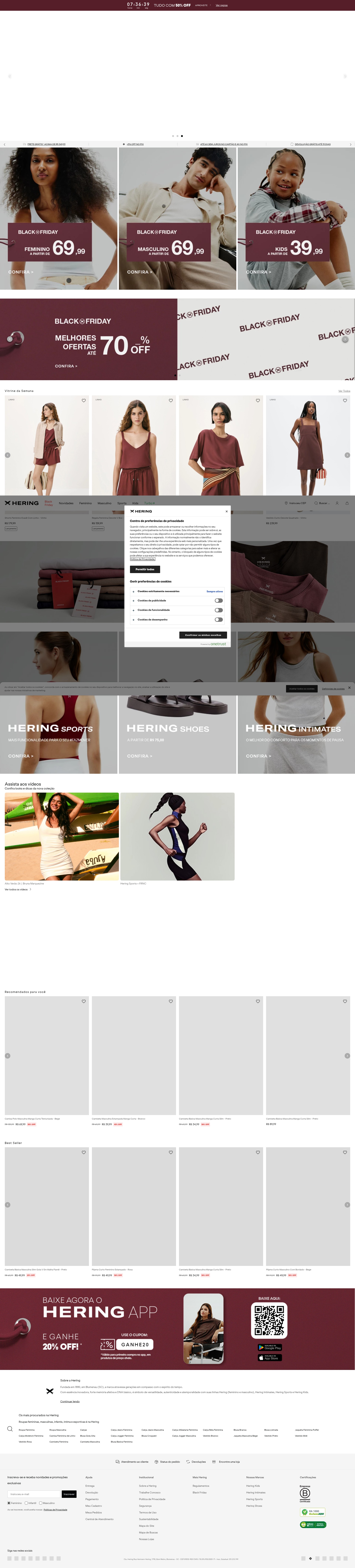 Screenshot of hering.com.br