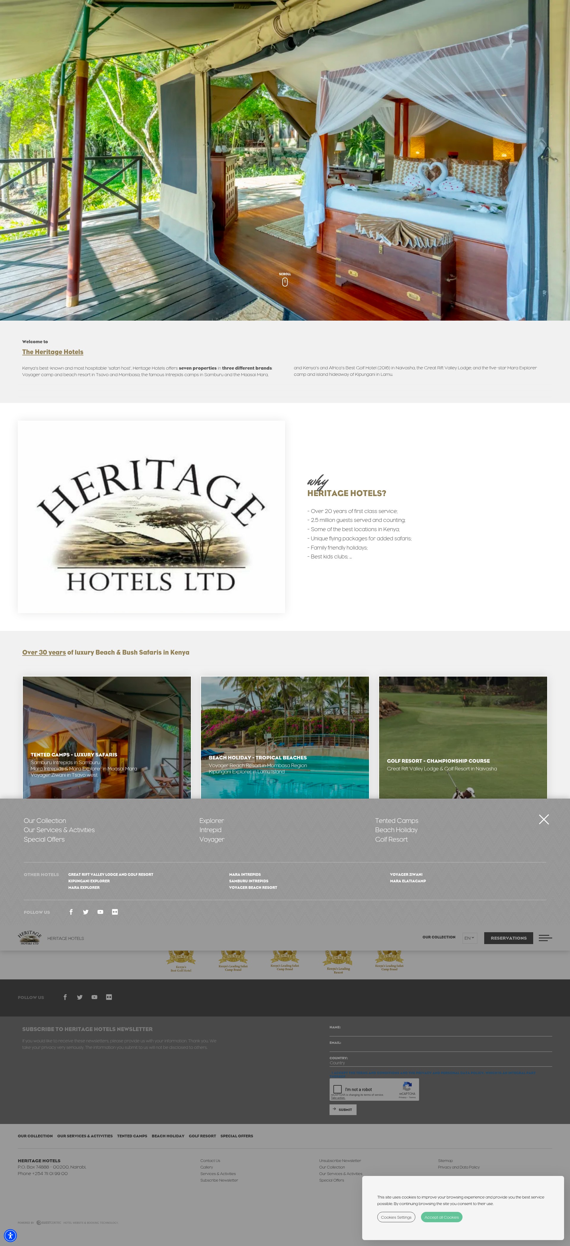 Screenshot of heritage-eastafrica.com
