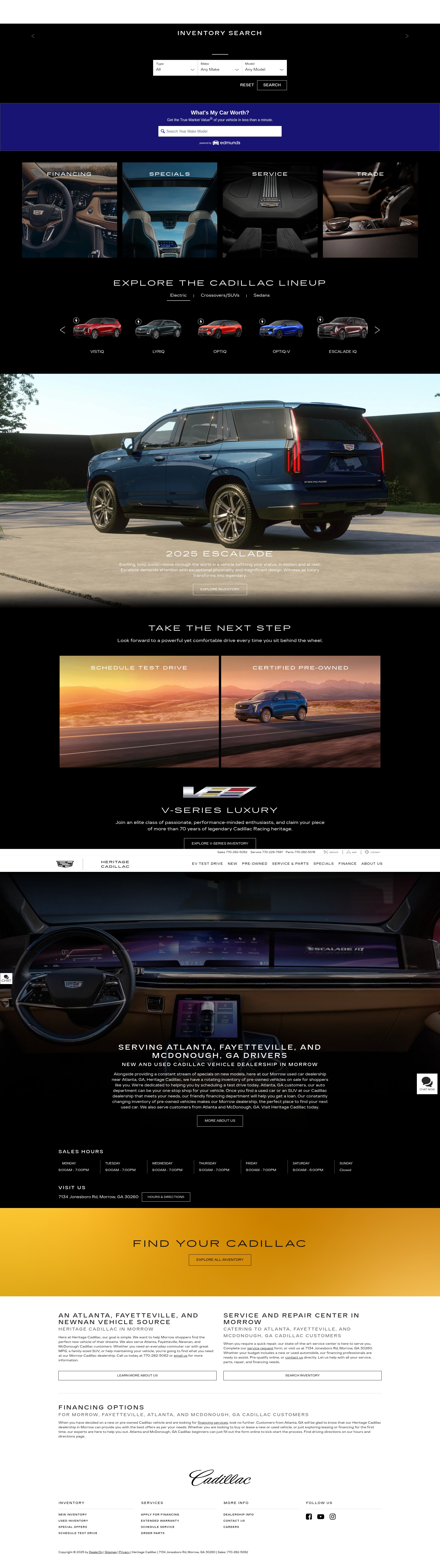 Screenshot of heritagecadillac.net