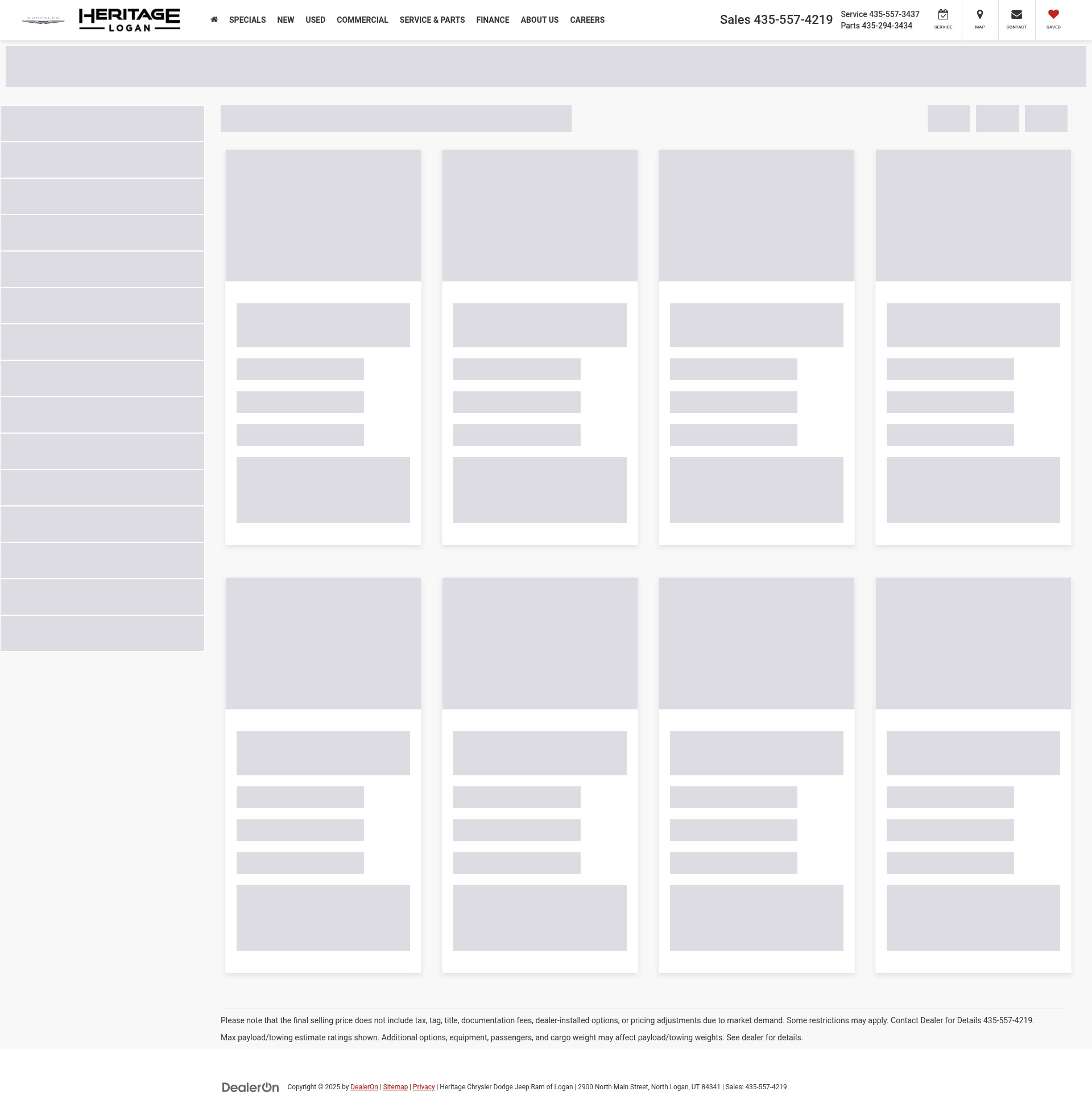 Screenshot of heritagecdjr.com
