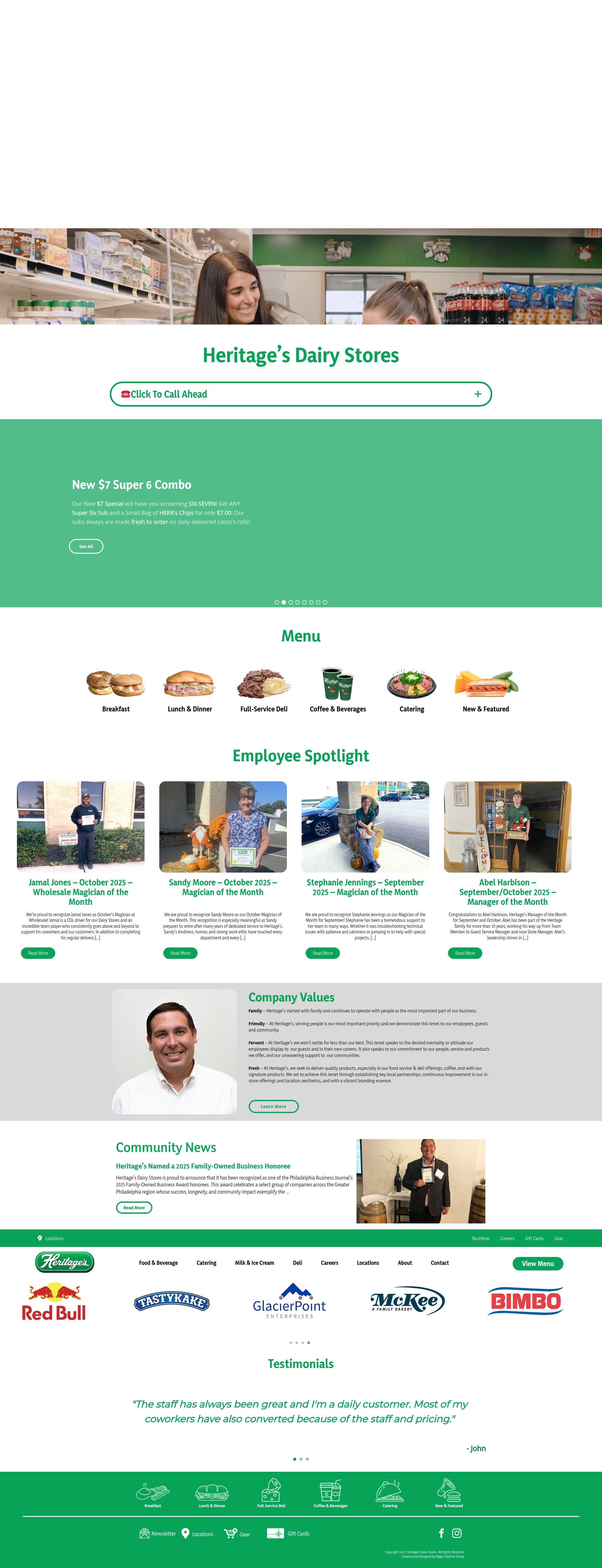 Screenshot of heritages.com