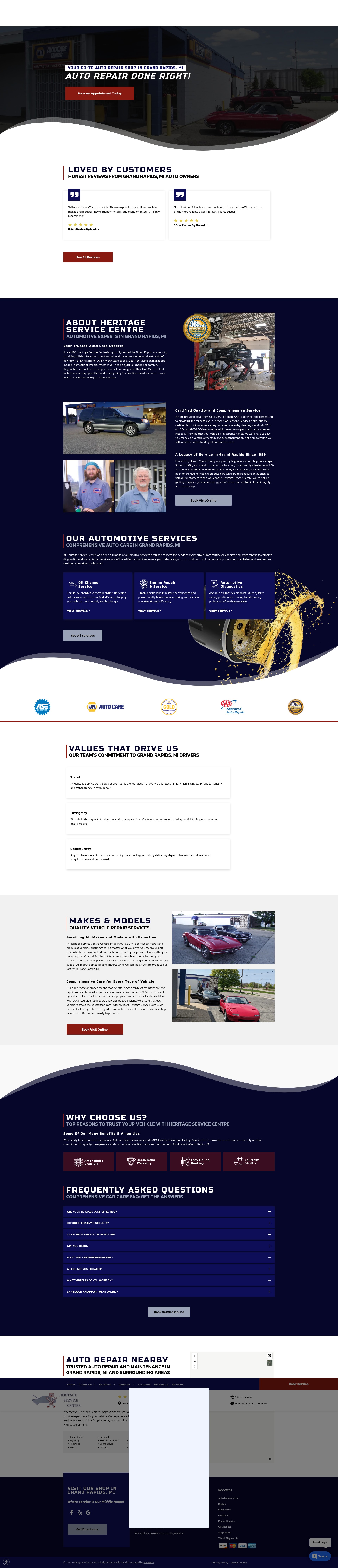 Screenshot of heritageservicecentre.com