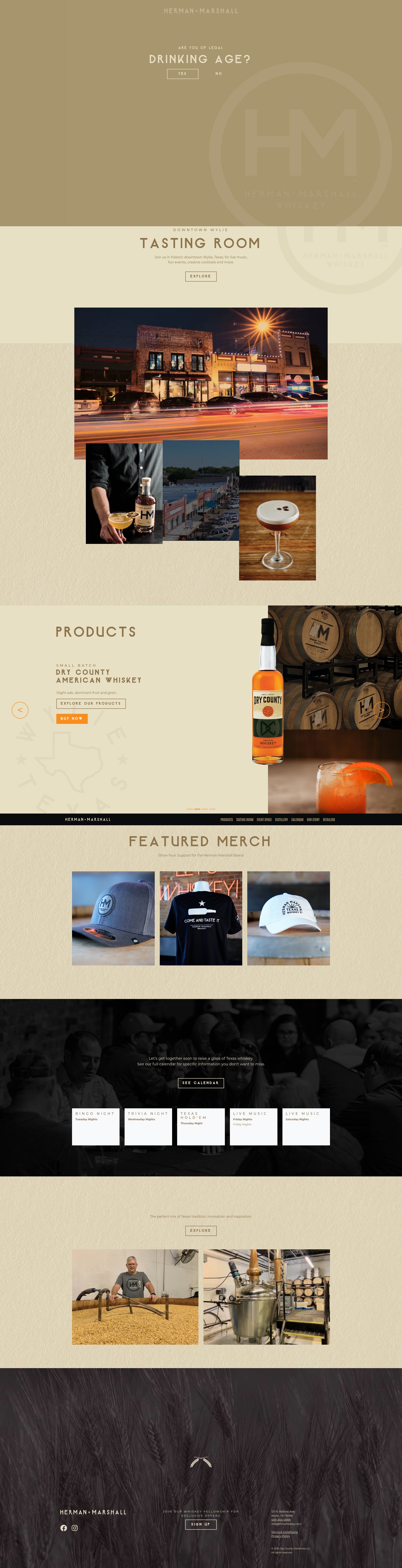 Screenshot of hermanmarshall.com