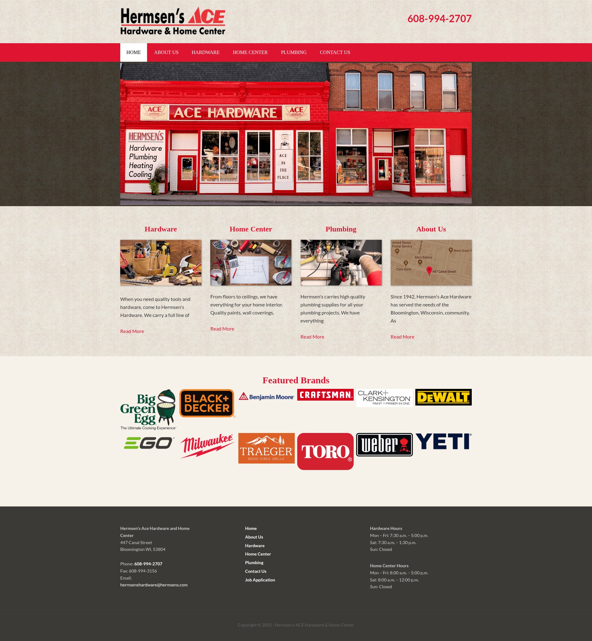 Screenshot of hermsens.com