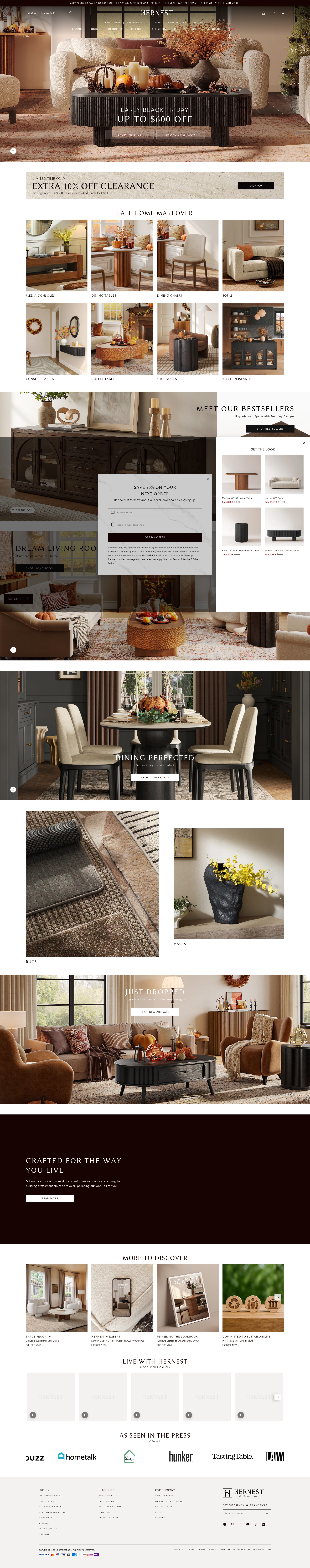 Screenshot of hernest.com