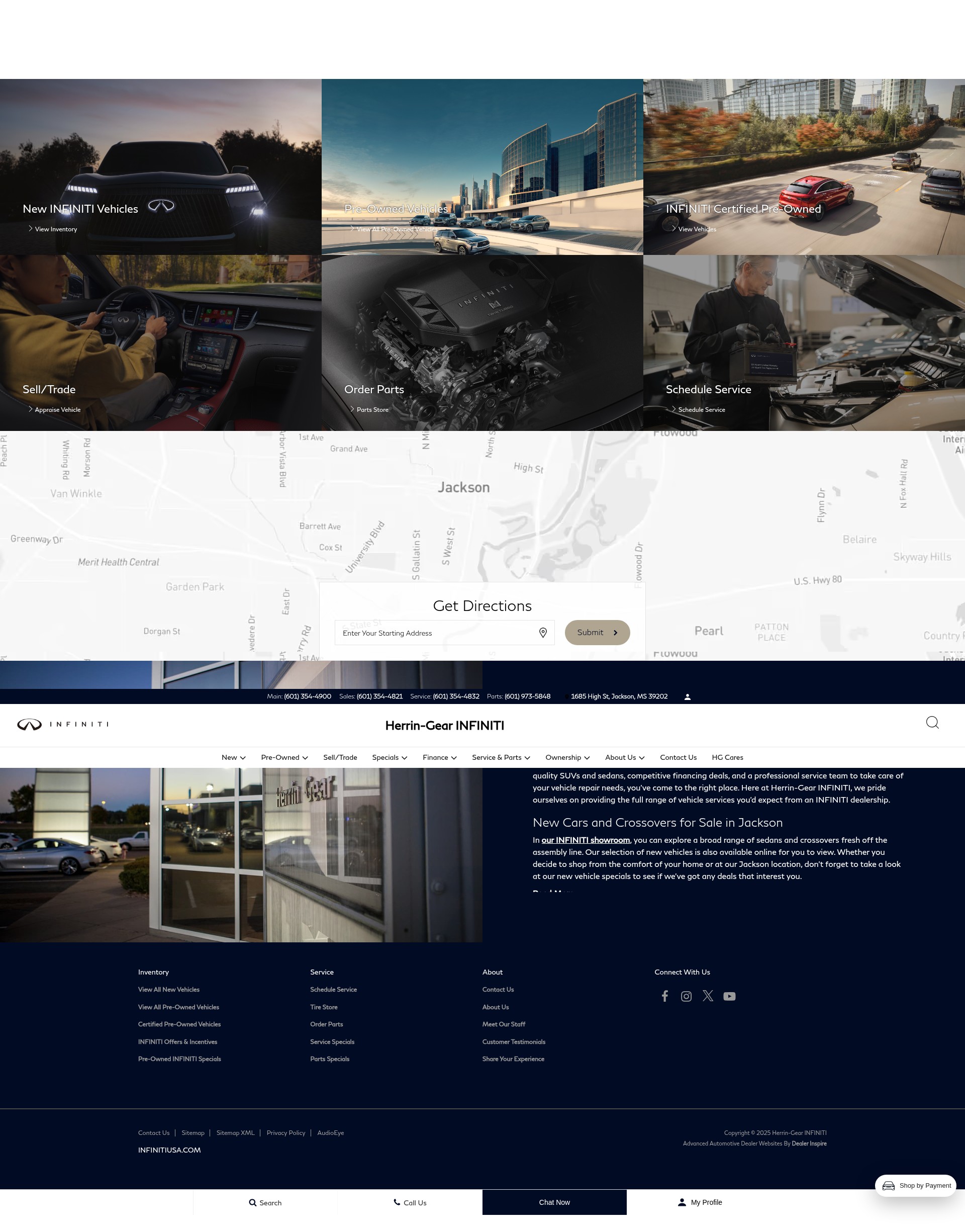 Screenshot of herringearinfiniti.com