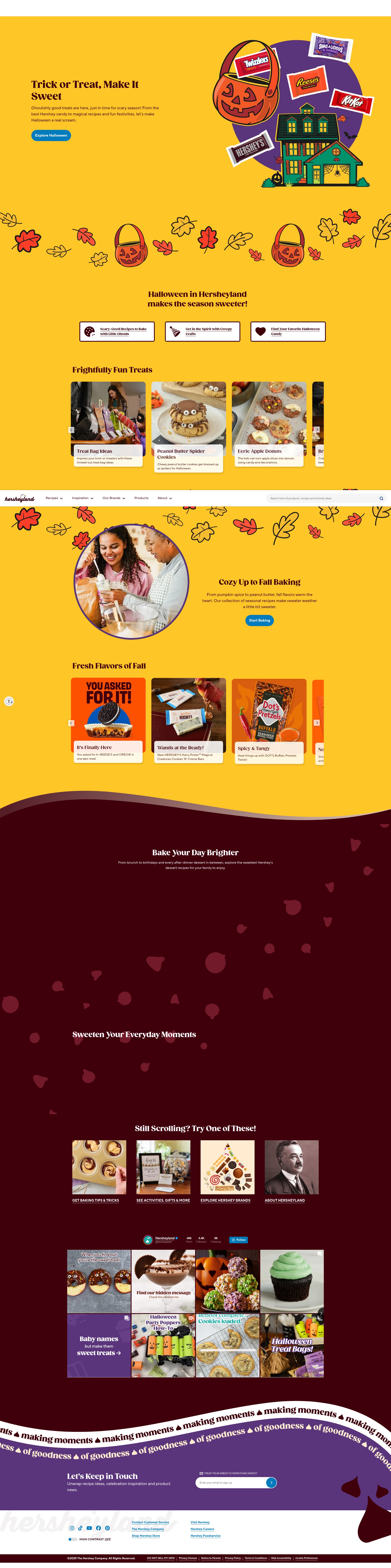 Screenshot of hersheyland.com