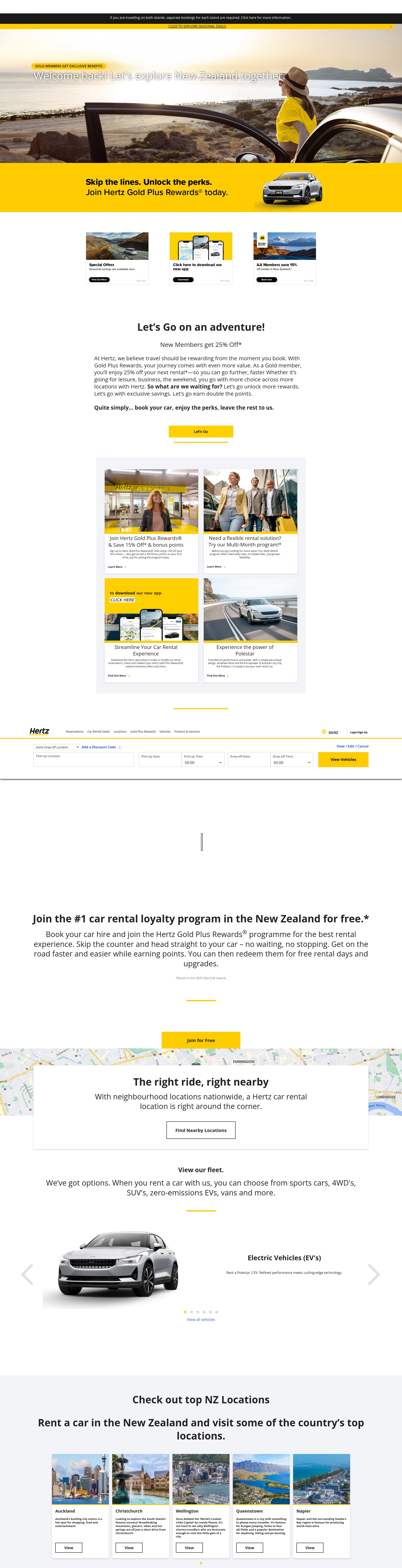 Screenshot of hertz.co.nz