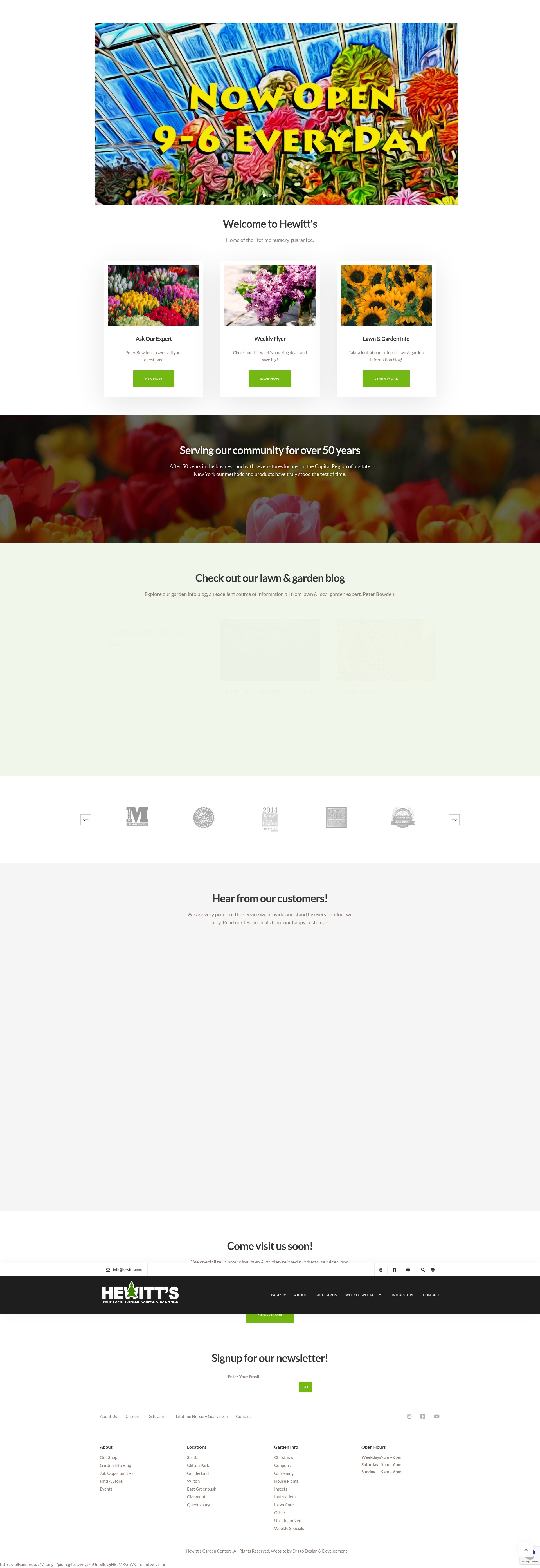 Screenshot of hewitts.com