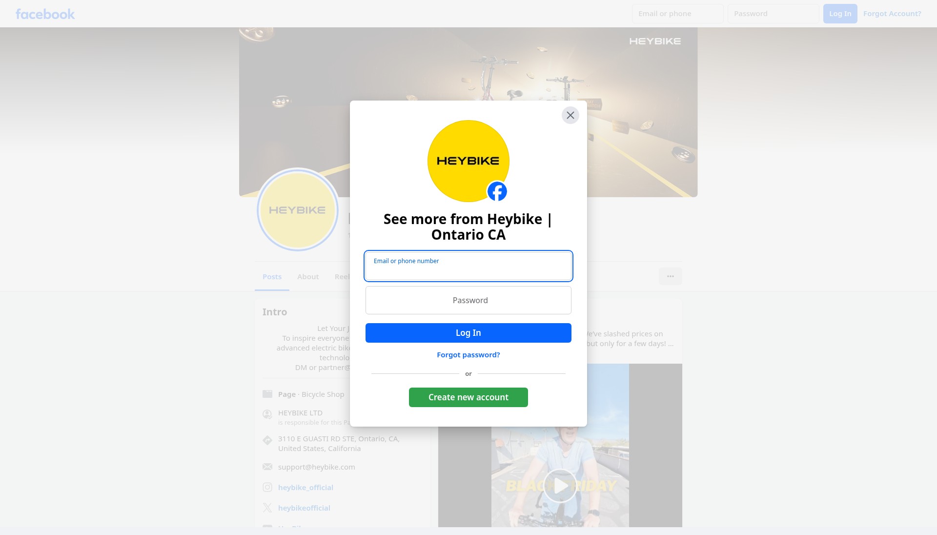 Screenshot of heybike.com