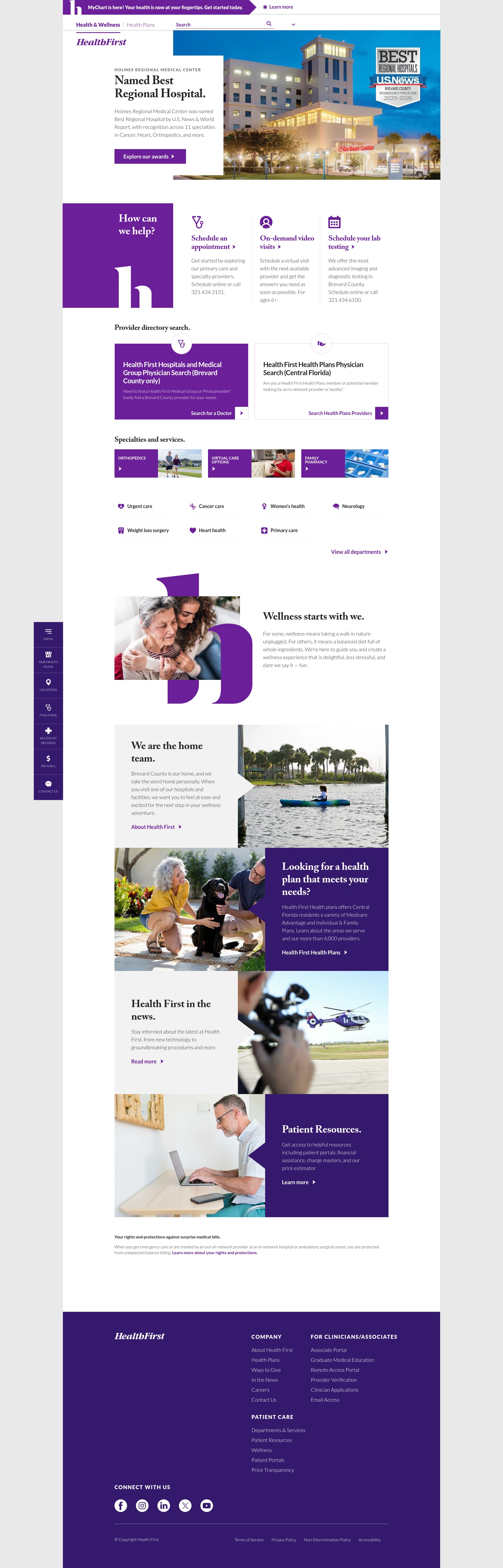 Screenshot of hf.org