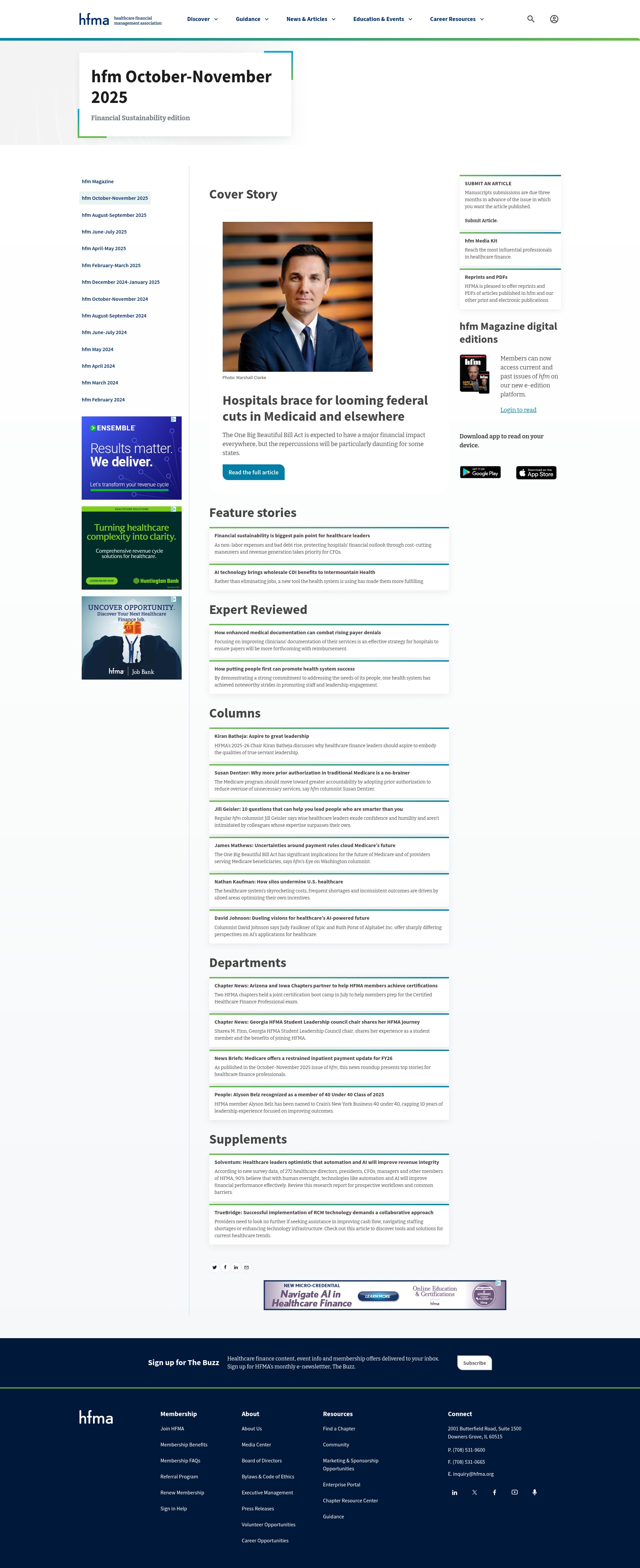 Screenshot of hfma.org