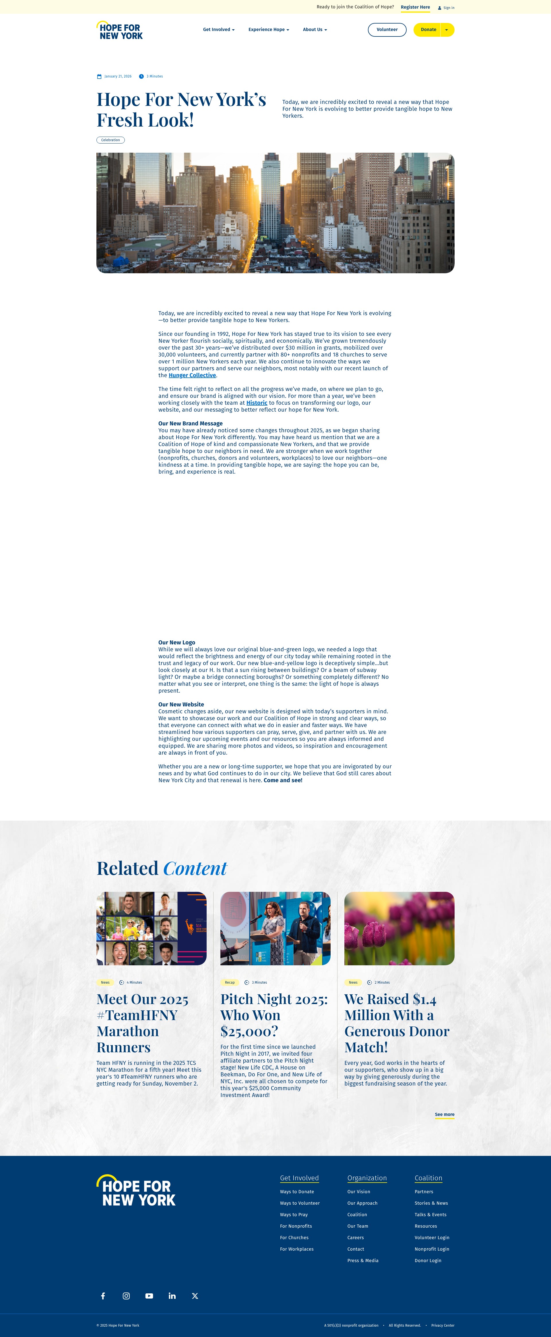 Screenshot of hfny.org