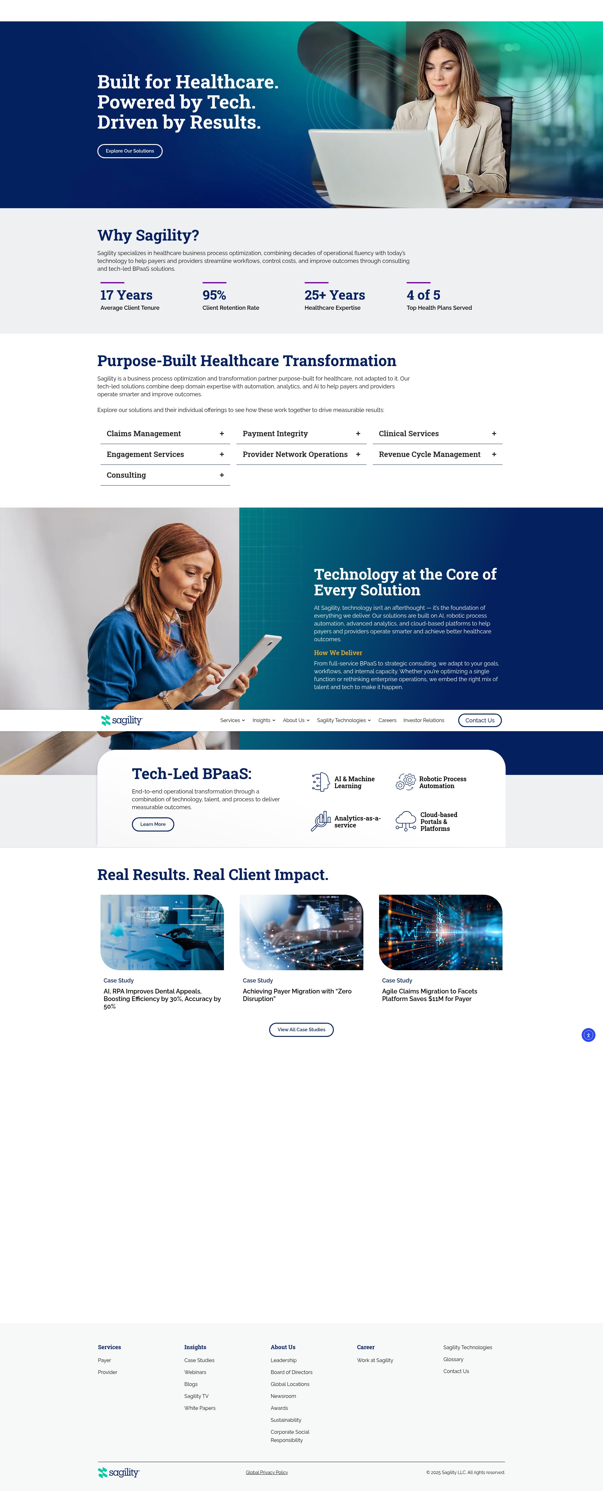 Screenshot of hgshealthcare.com