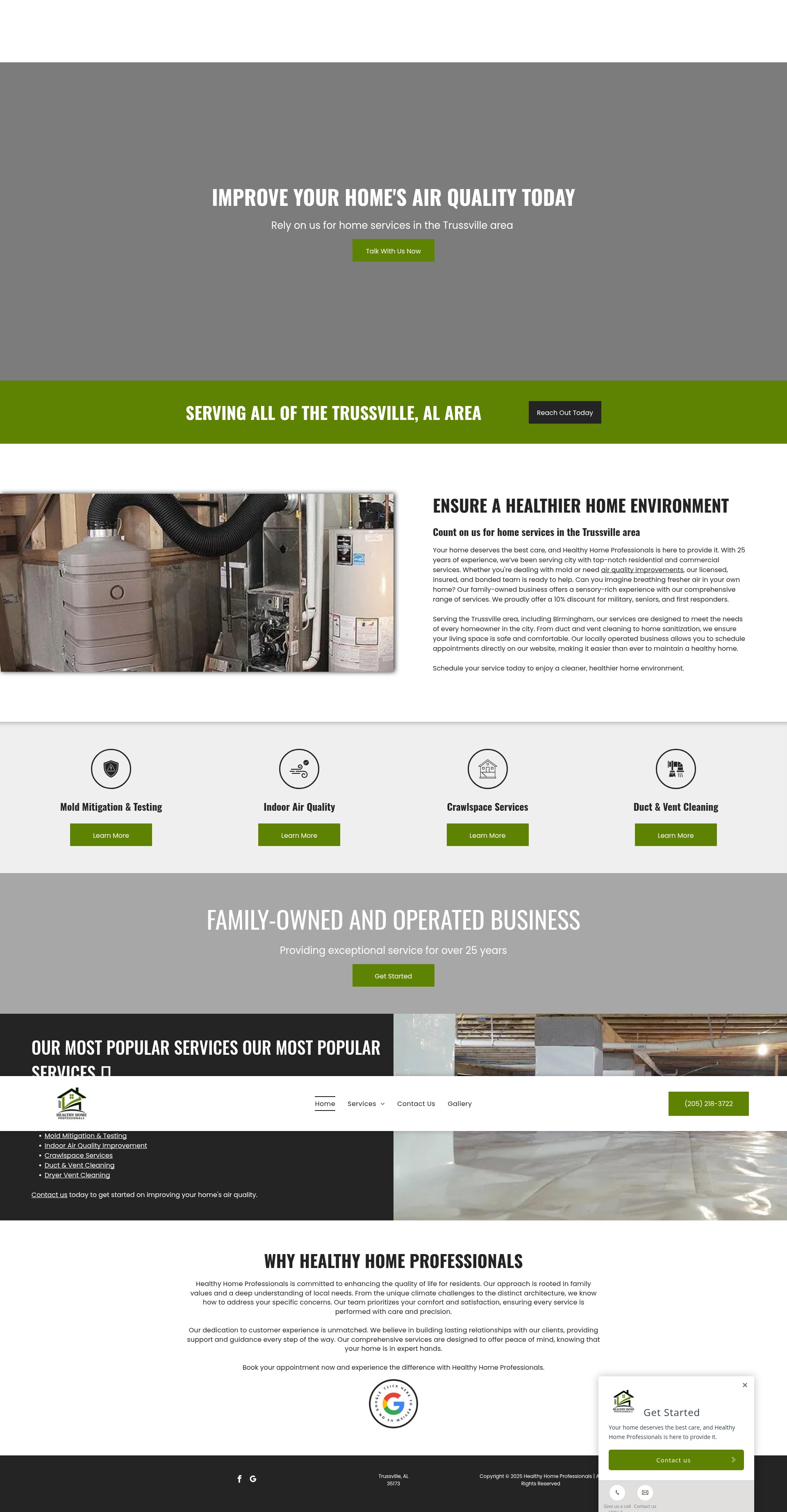 Screenshot of hhpalabama.com