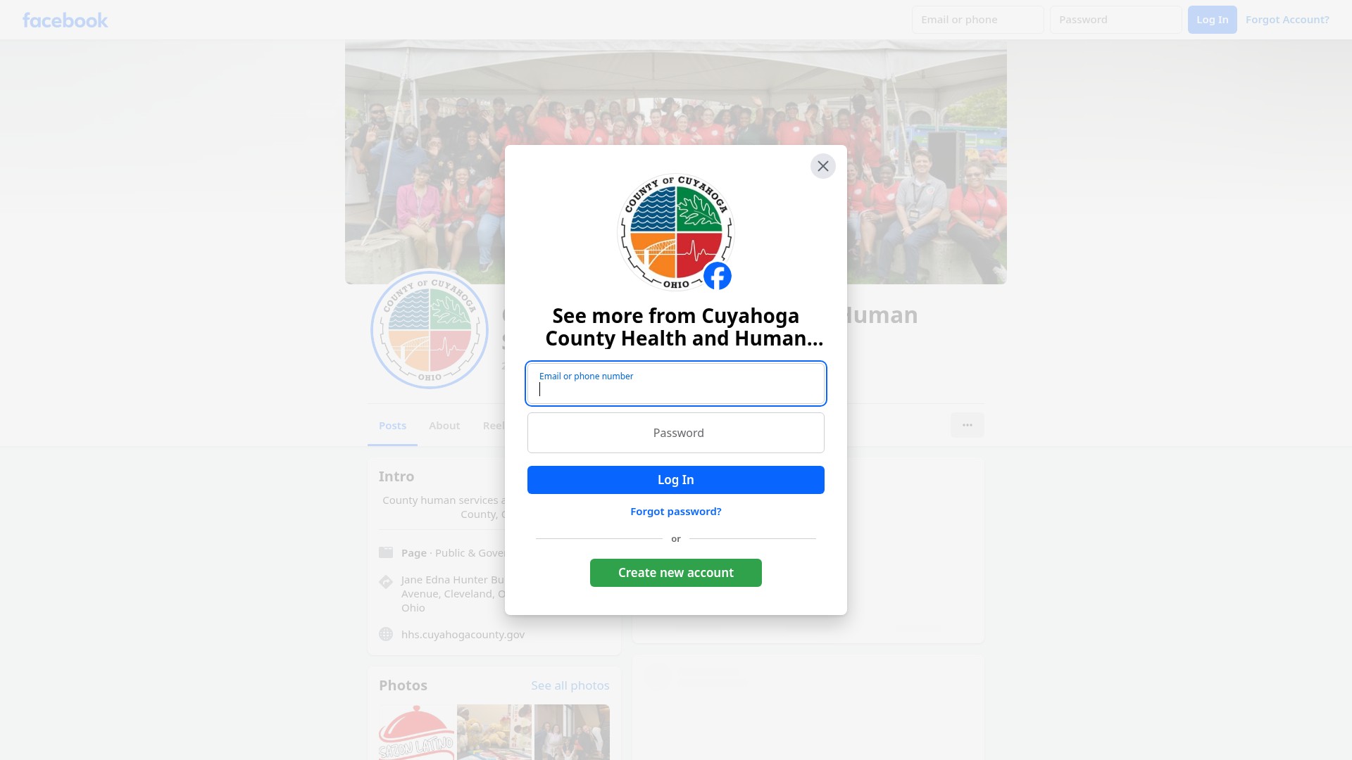 Screenshot of hhs.cuyahogacounty.gov