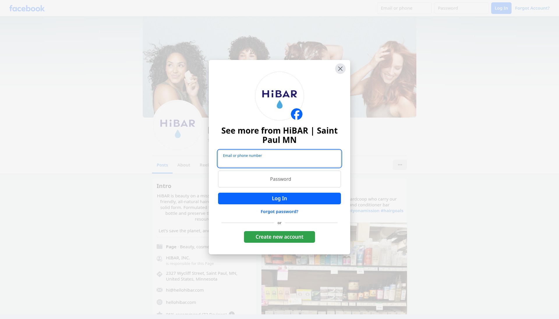 Screenshot of hibar.myshopify.com