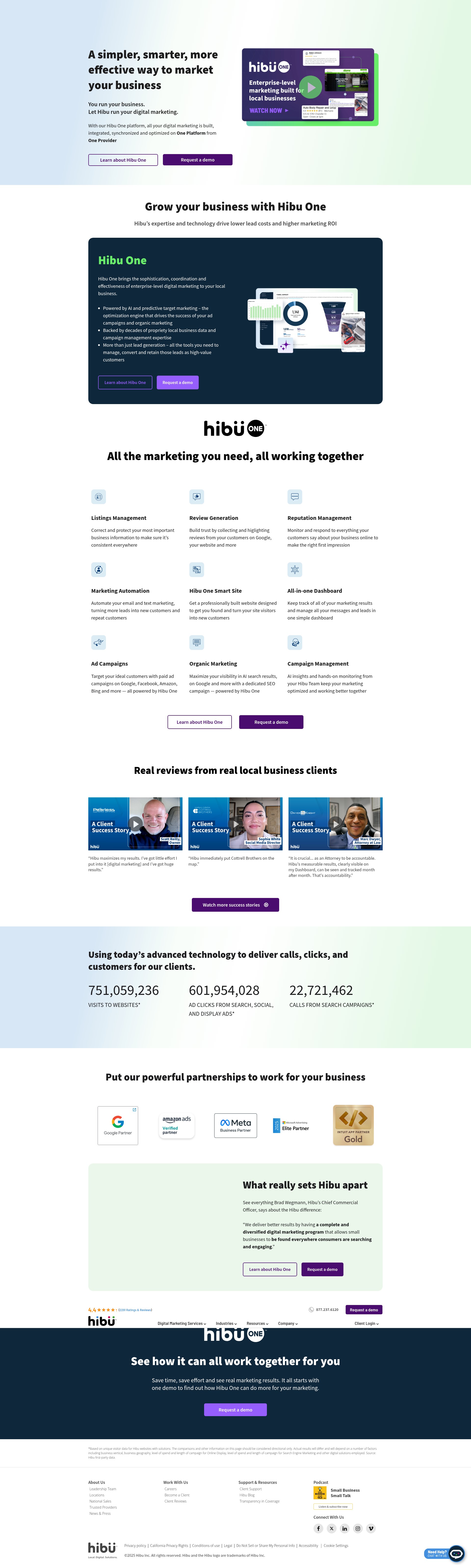 Screenshot of hibu.com
