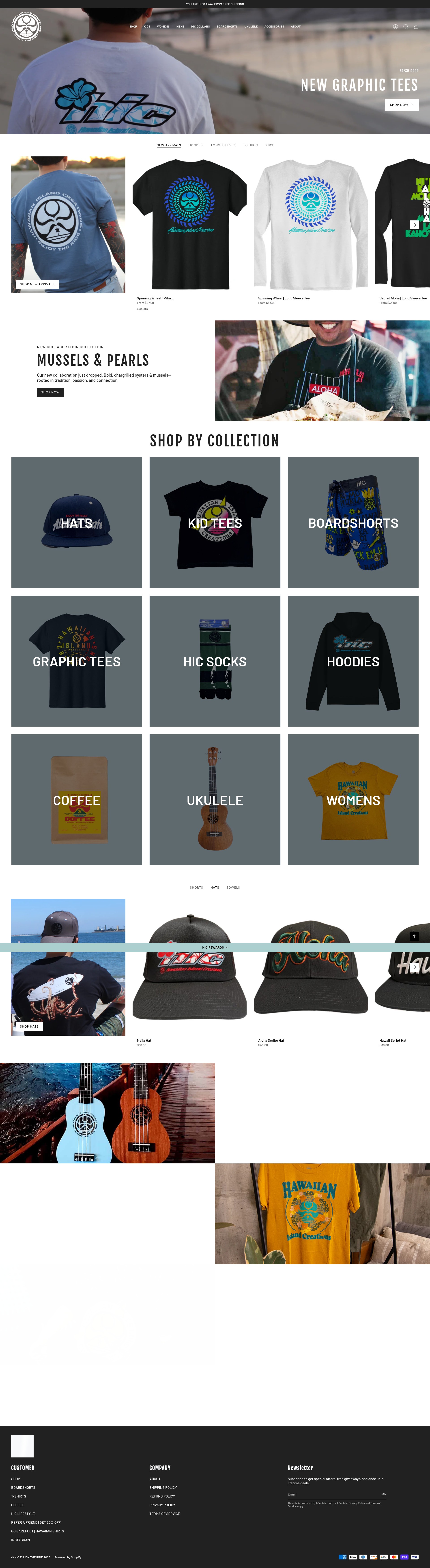 Screenshot of hic-enjoy-the-ride.myshopify.com