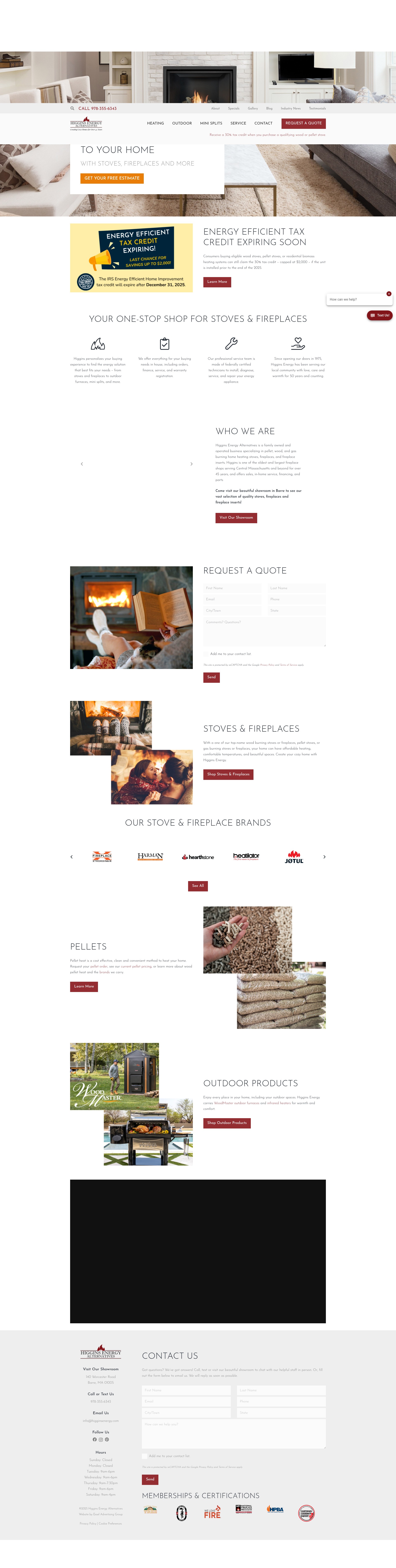 Screenshot of higginsenergy.com