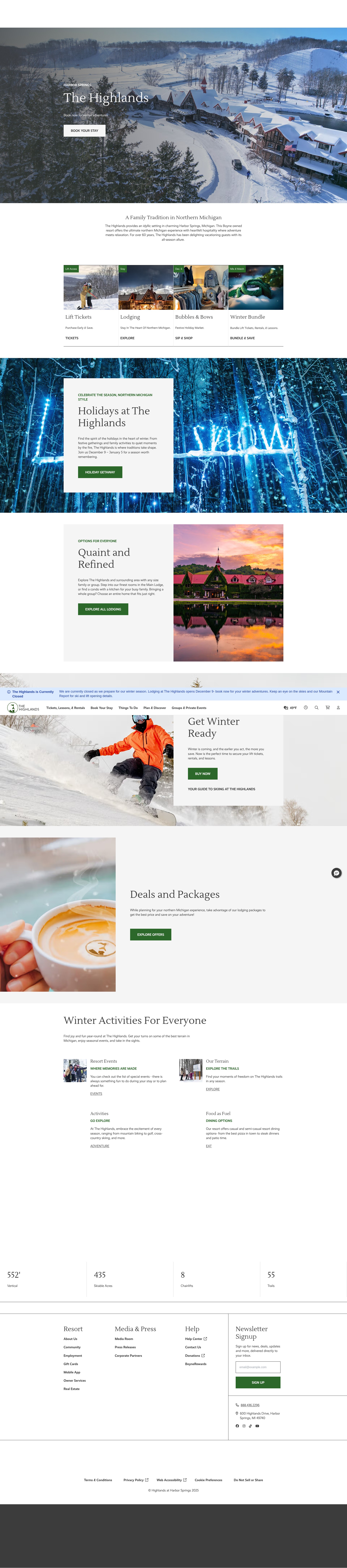 Screenshot of highlandsharborsprings.com