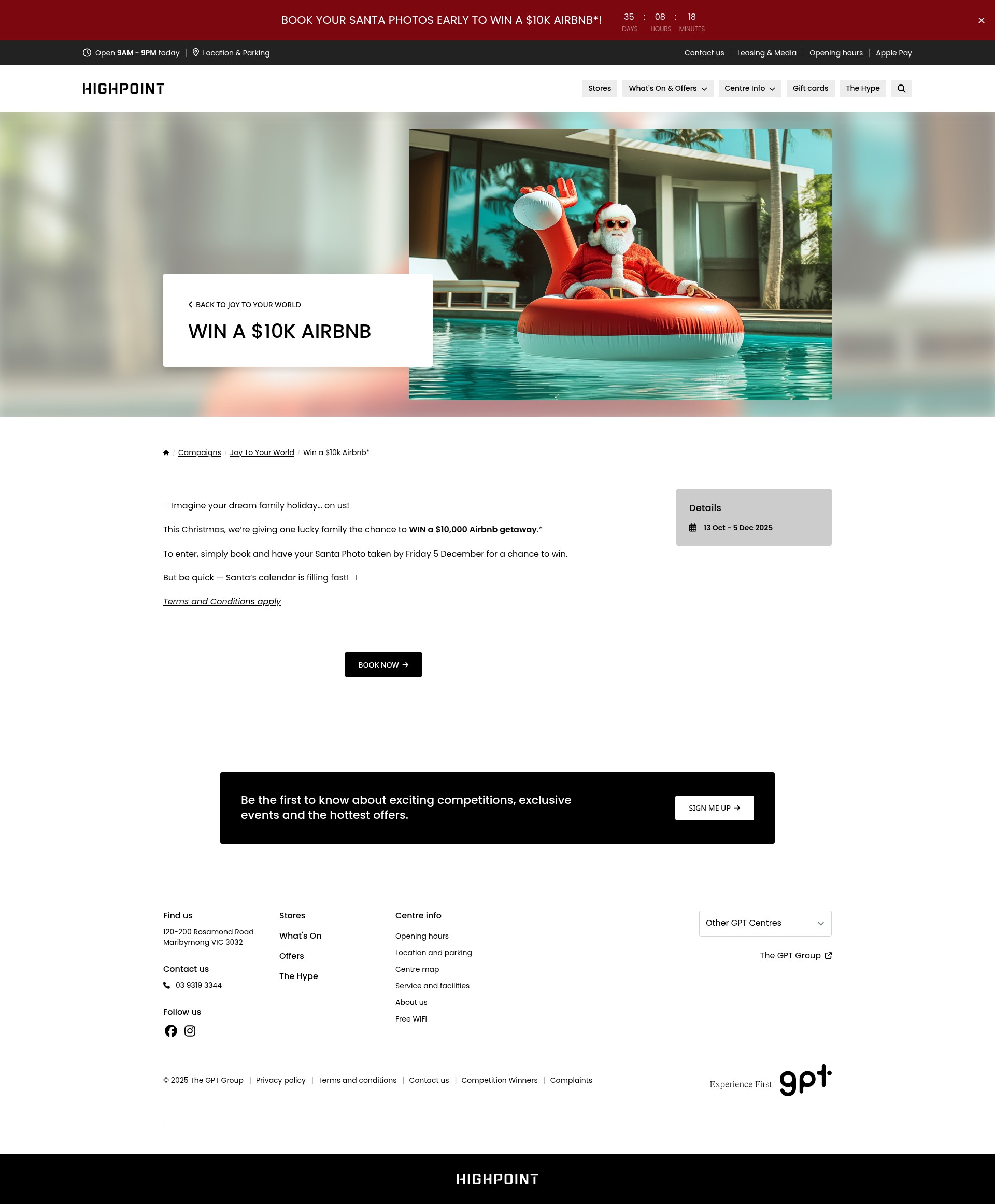 Screenshot of highpoint.com.au