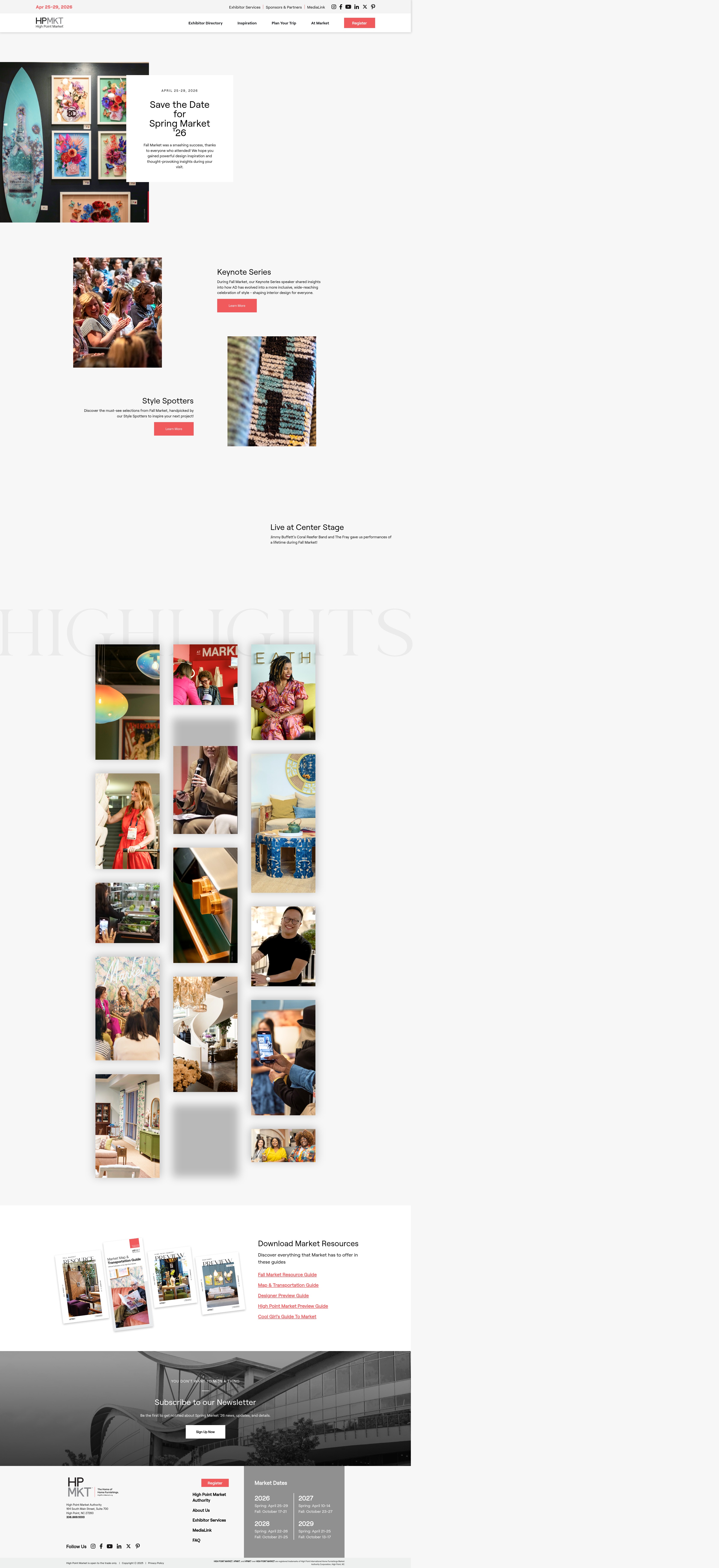 Screenshot of highpointmarket.org