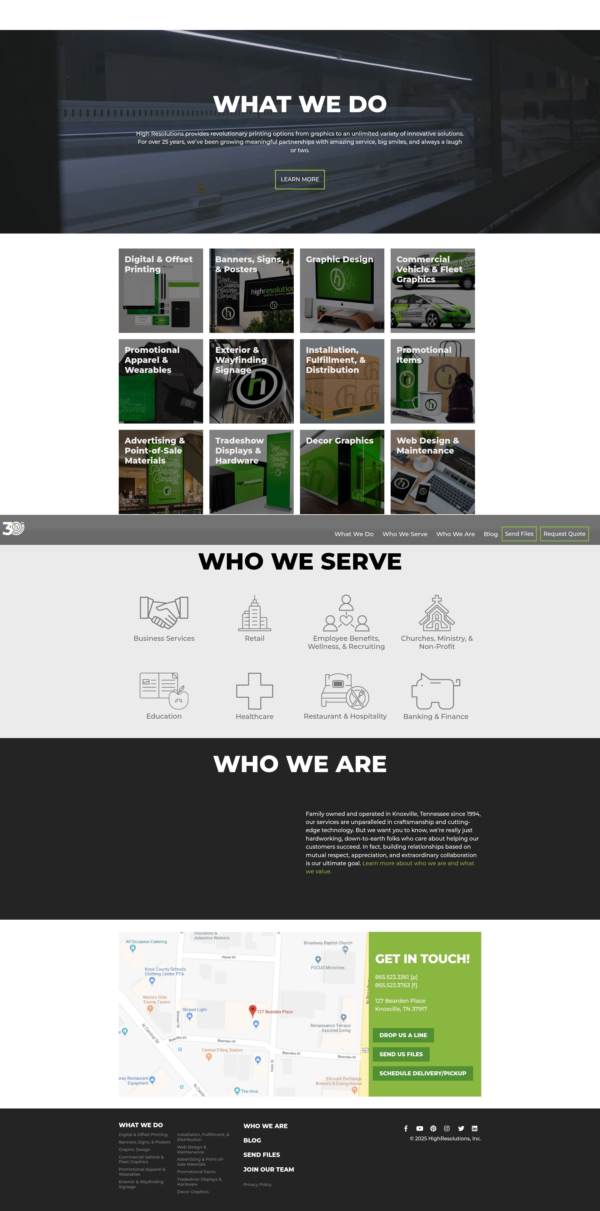 Screenshot of highresolutions.com