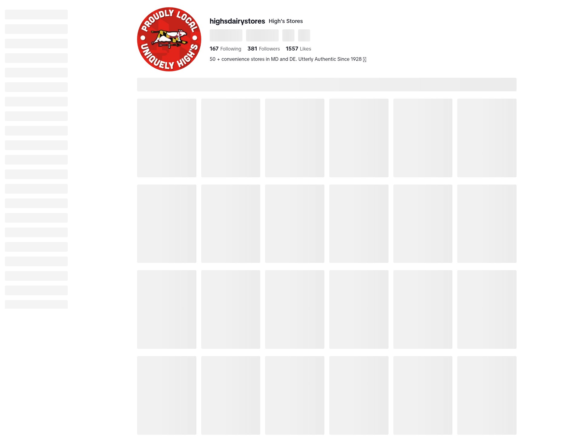 Screenshot of highs.com